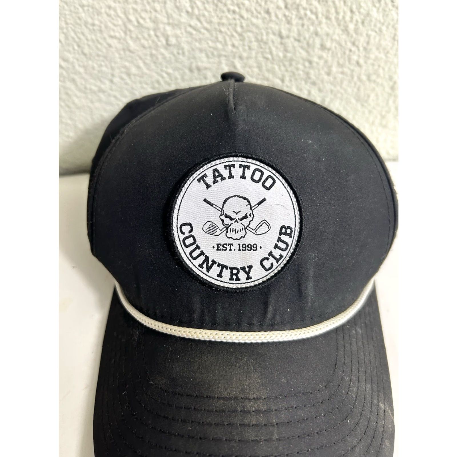 Vintage Tattoo Country Club SnapBack Baseball Hat Black Golf Adjustable Men Adult Adjustable Hat Size ONE SIZE - 5 Thumbnail