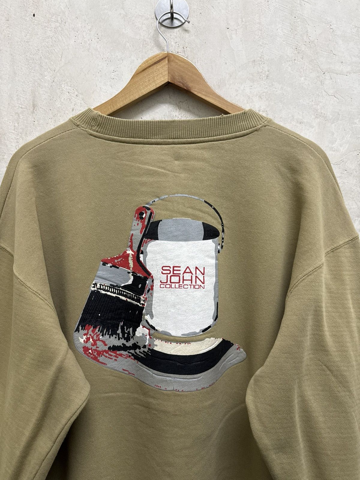 Sean John 2000s Sean John Art Big Print y2k Distressed Sweatshirt Size US L / EU 52-54 / 3 - 4 Thumbnail