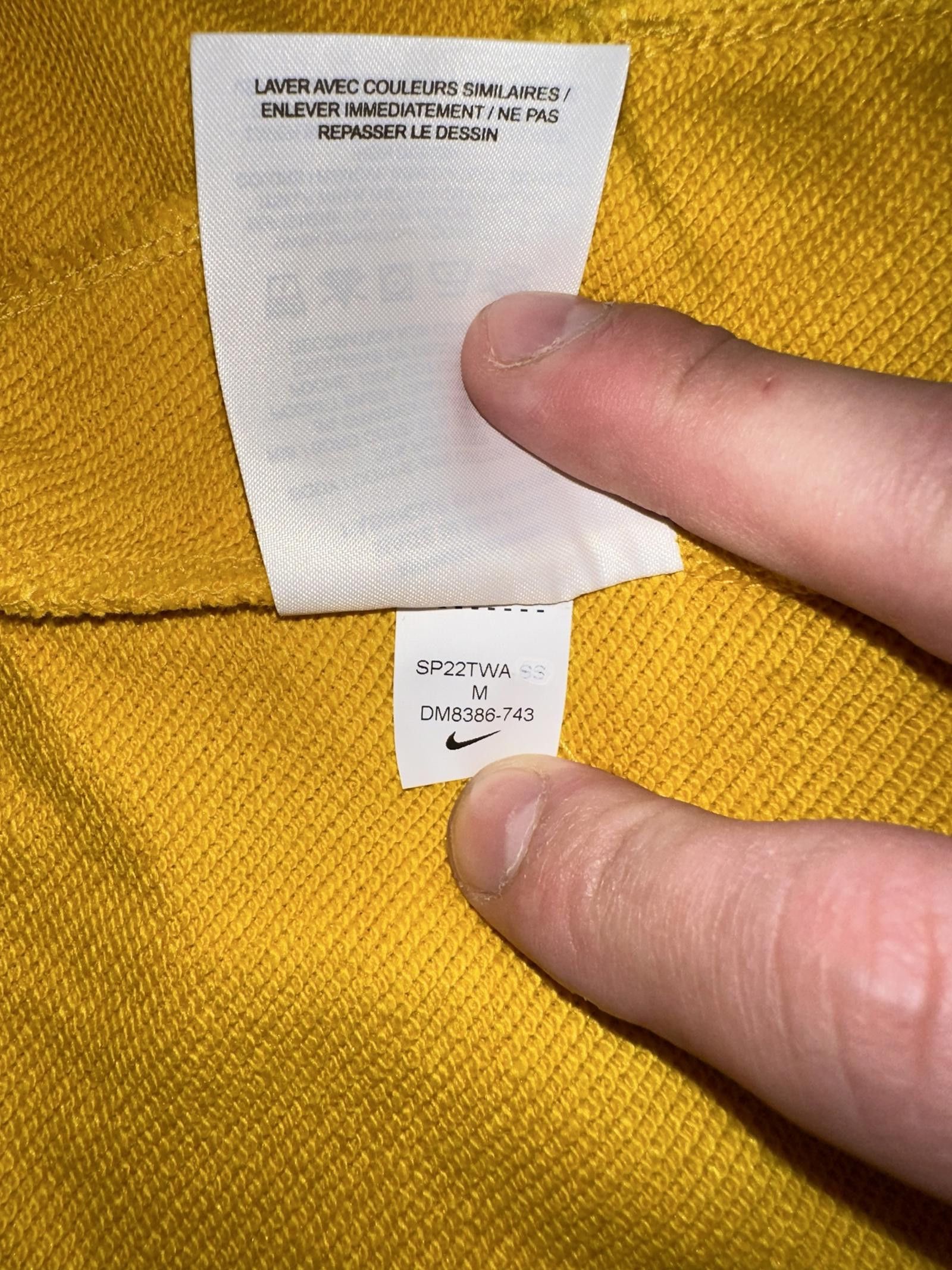 Nike Air Big Kids (Girl’s) French Terry Full-Zip Yellow Hoodie Sample
