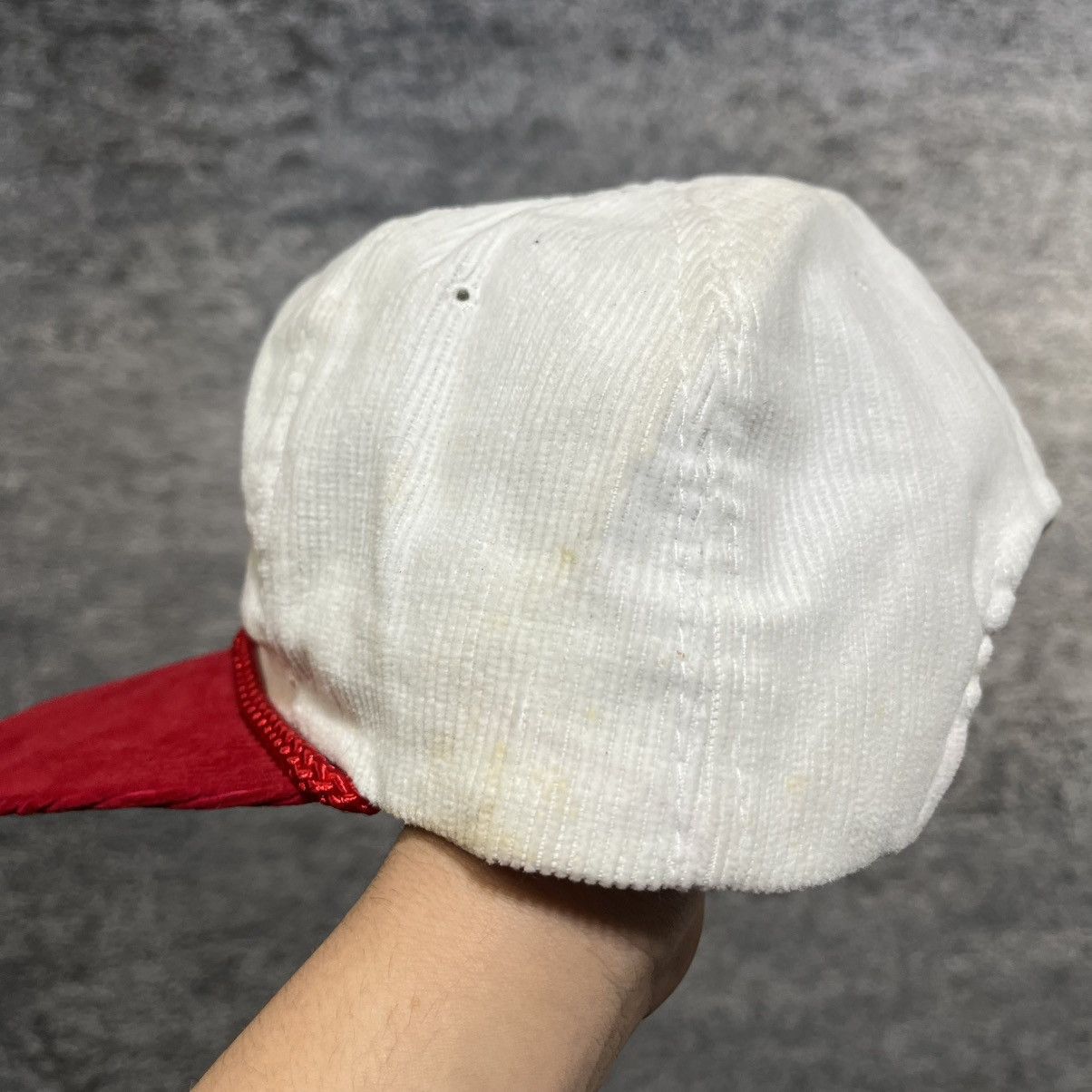 Vintage Vintage 90s Stroh's Beer Corduroy Snapback Hat Size ONE SIZE - 5 Thumbnail