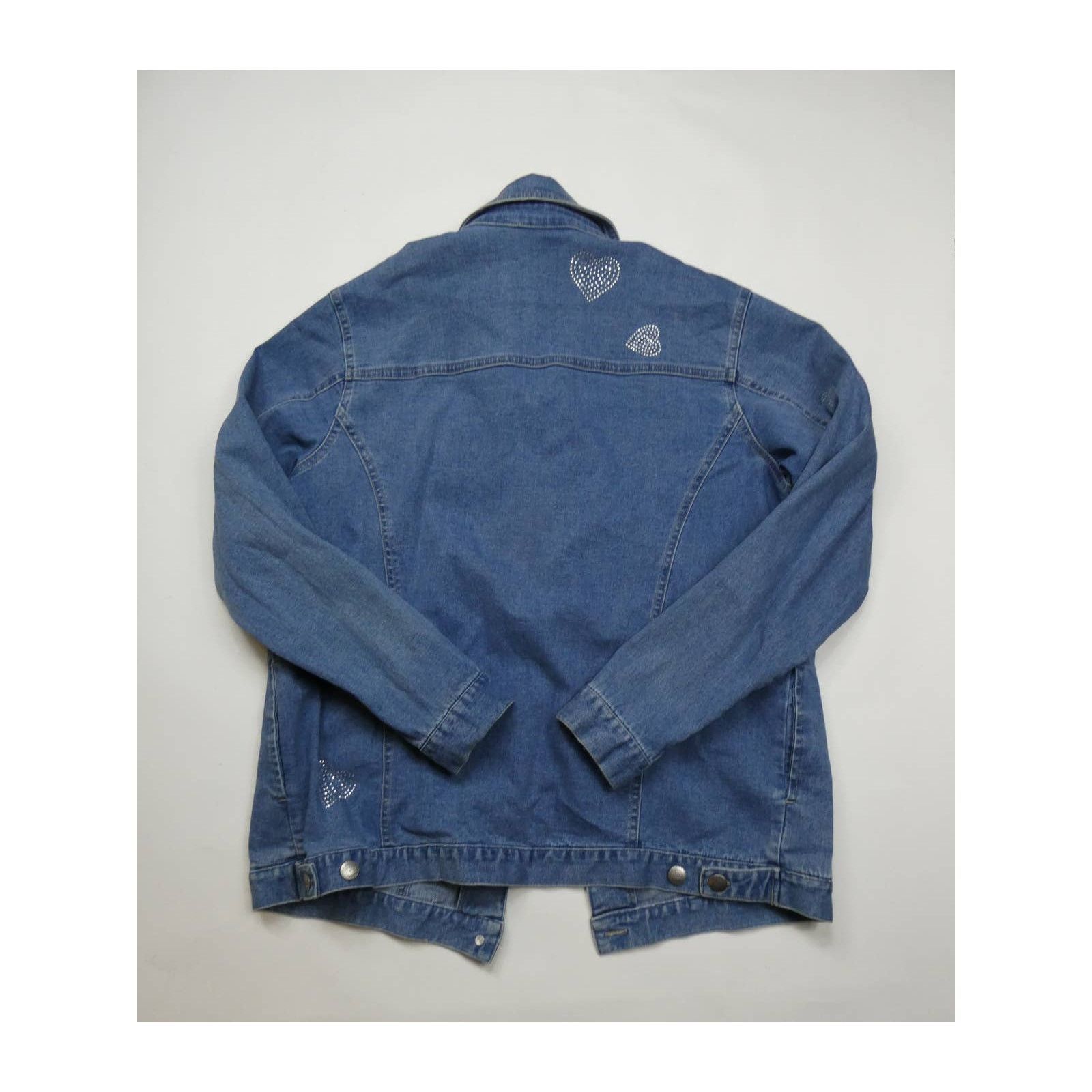 Other QUACKER FACTORY denim jacket with hearts, medium, NEW Size M / US 6-8 / IT 42-44 - 2 Thumbnail
