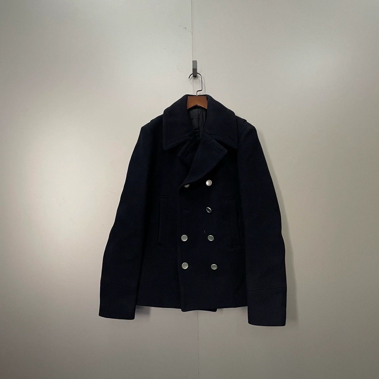 Balenciaga Balenciaga Black Wool Double-Breasted Coat - dmc Size US M / EU 48-50 / 2 - 1 Thumbnail