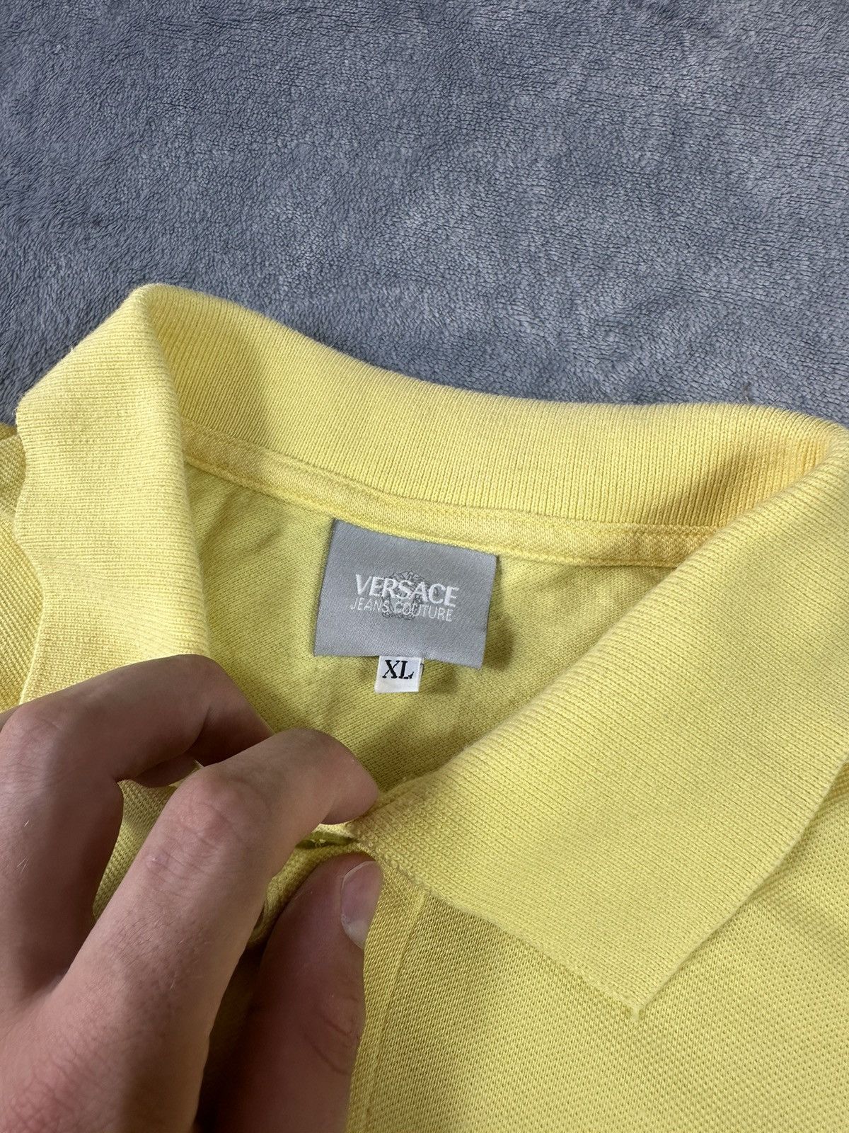 Versace × Vintage Vintage Versace polo shirt Size US XL / EU 56 / 4 - 3 Thumbnail