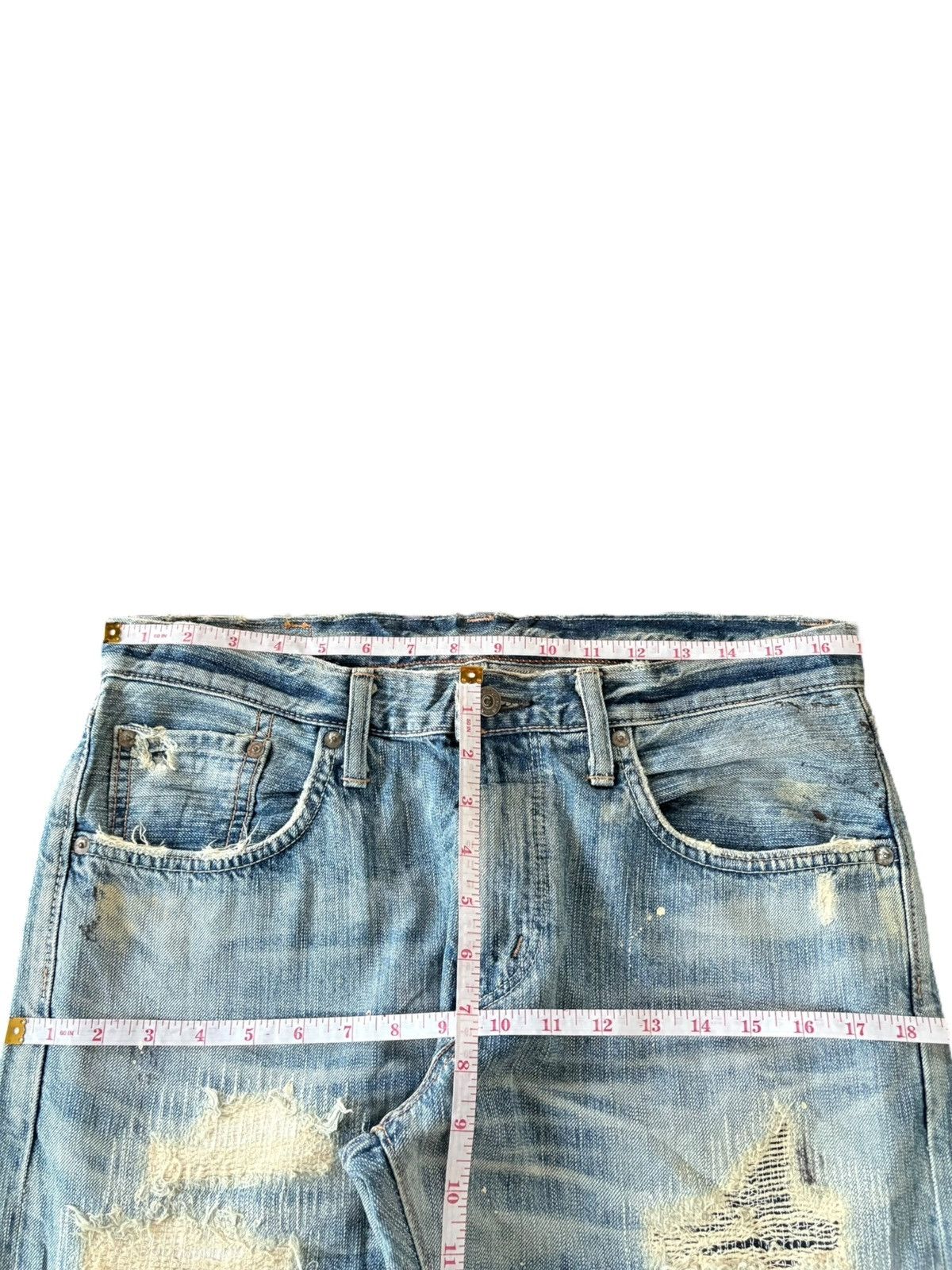 Edwin Edwin 503 Rebel Vintage Rusty Wash Distress Baggy Jeans Size US 34 / EU 50 - 7 Thumbnail