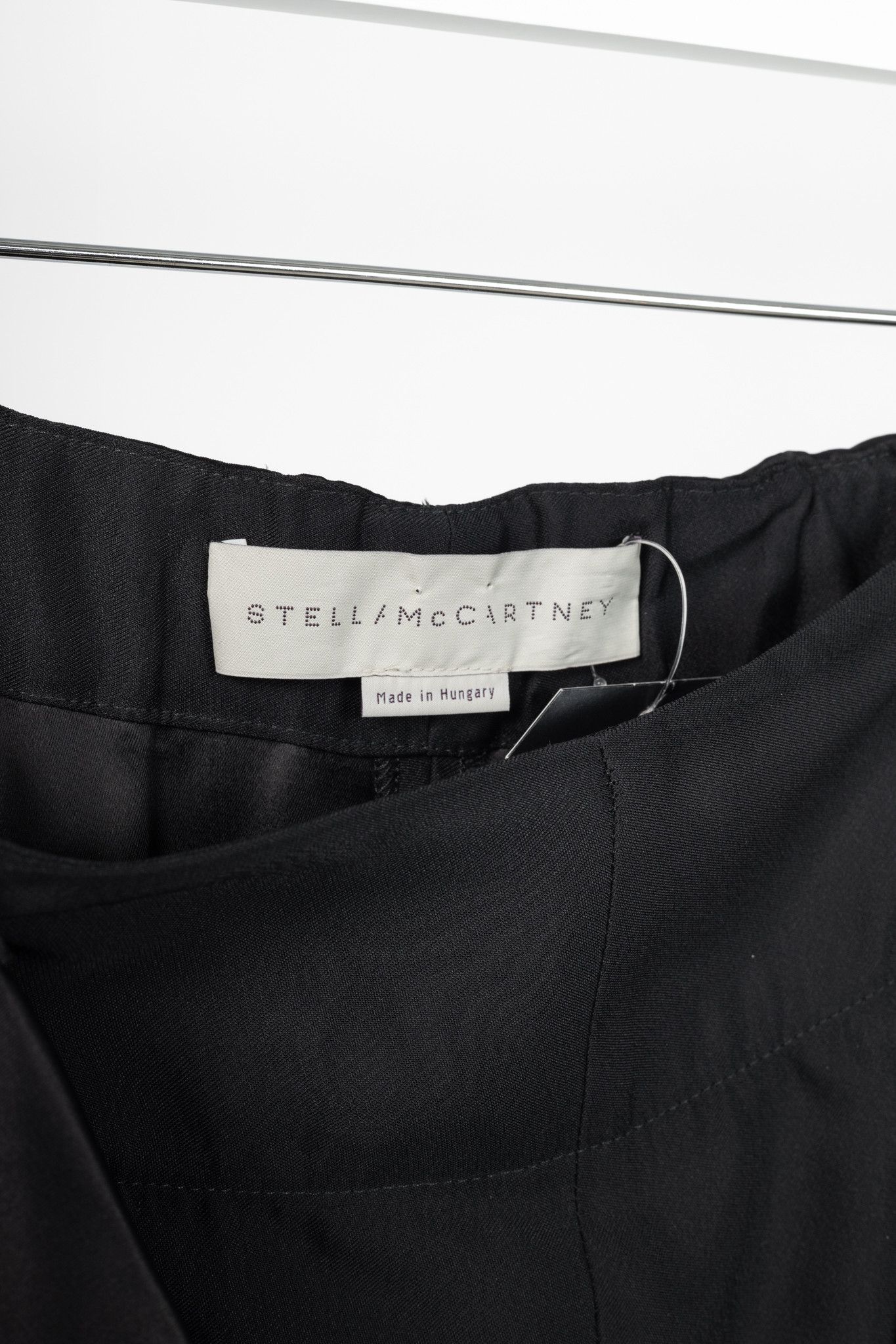 Stella McCartney Stella McCartney PF15 Layton Satin Draped-Ruffle Trousers Size 27" / US 4 / IT 40 - 6 Thumbnail