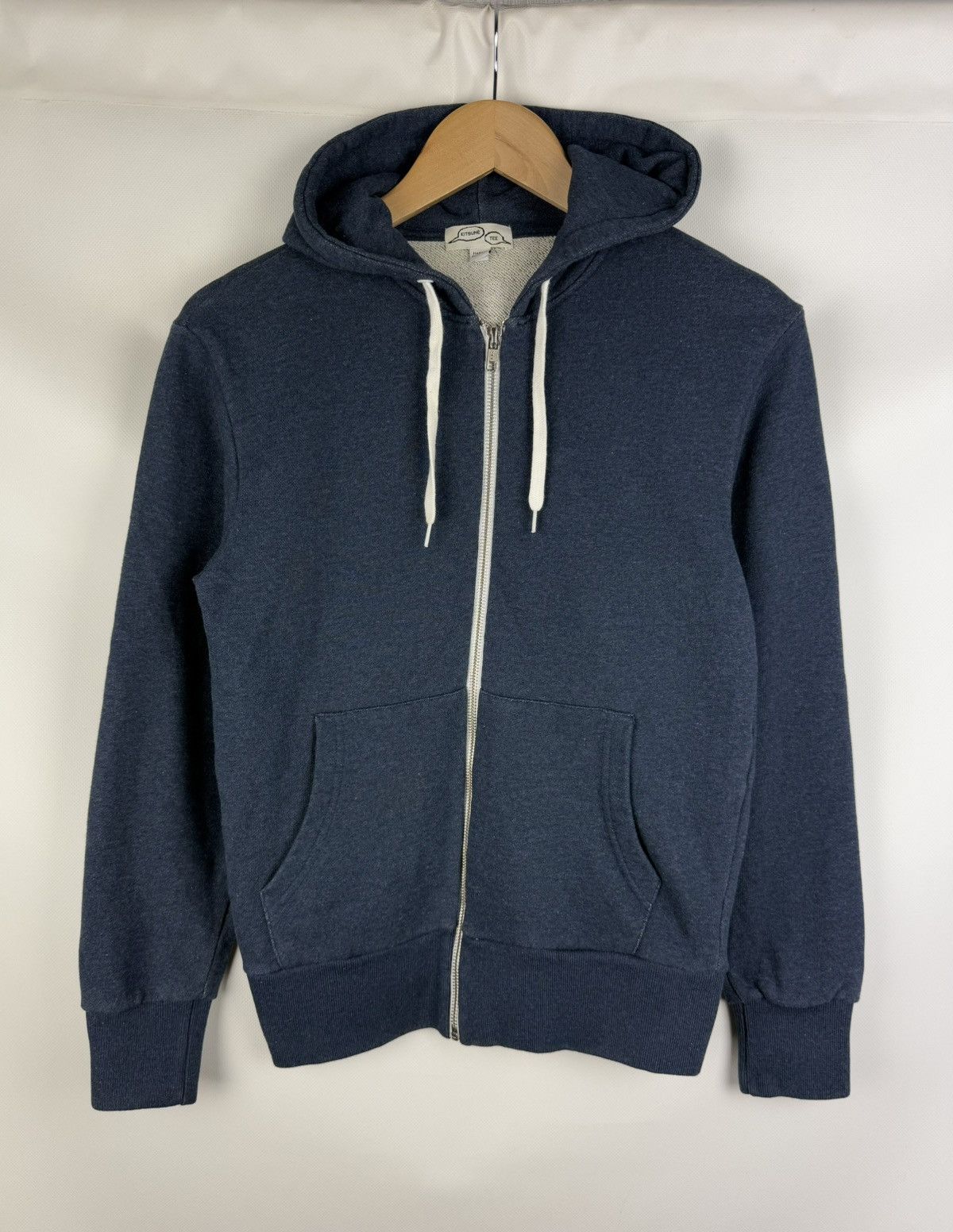 Maison Kitsune Parisien Logo Unisex Full Zip Hoodie Size Xs