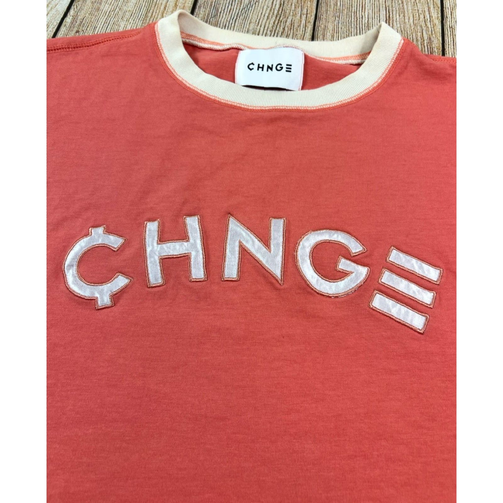 CHNGE CHNGE Crop Top Pink Shirt Organic Cotton Size S Cropped Short Sleeve T-Shirt Women Womens Pink Cotton Regular Size S Size S / US 4 / IT 40 - 2 Thumbnail