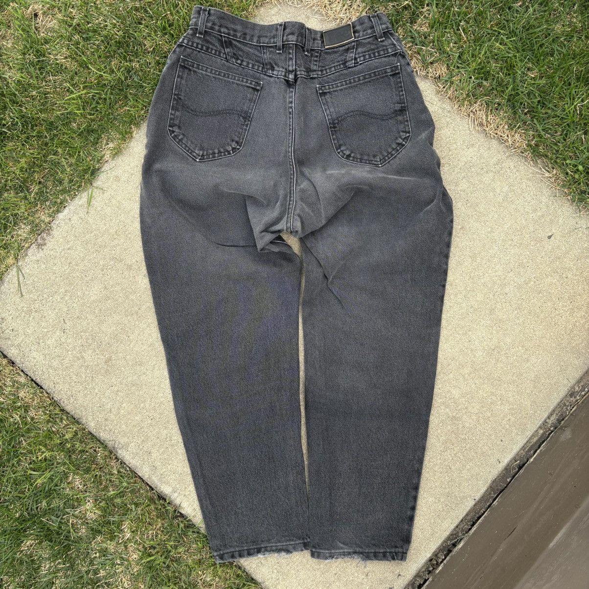 Lee × Vintage Vintage Lee Rider Black Denim Jeans Size 36" / US 14 / IT 50 - 5 Thumbnail