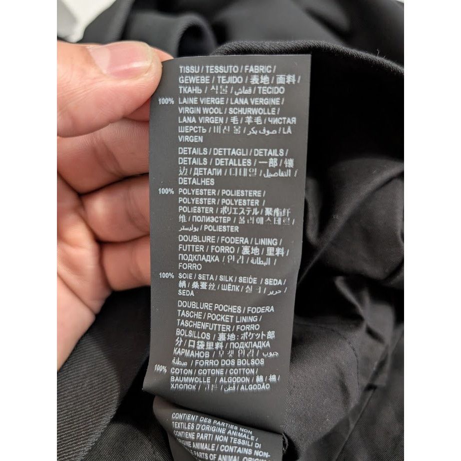 Saint Laurent Paris o1rshd1 Twill Smoking Court Pant in Noir Size US 36 / EU 52 - 19 Thumbnail