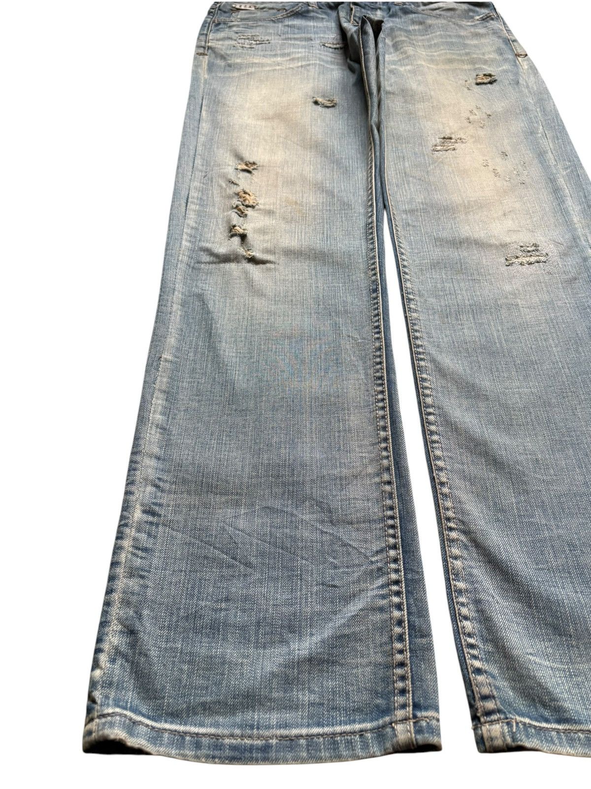 Japanese Brand Vintage Japanese Brand Rusty Mud Wash Distress Baggy Jeans Size US 34 / EU 50 - 6 Thumbnail