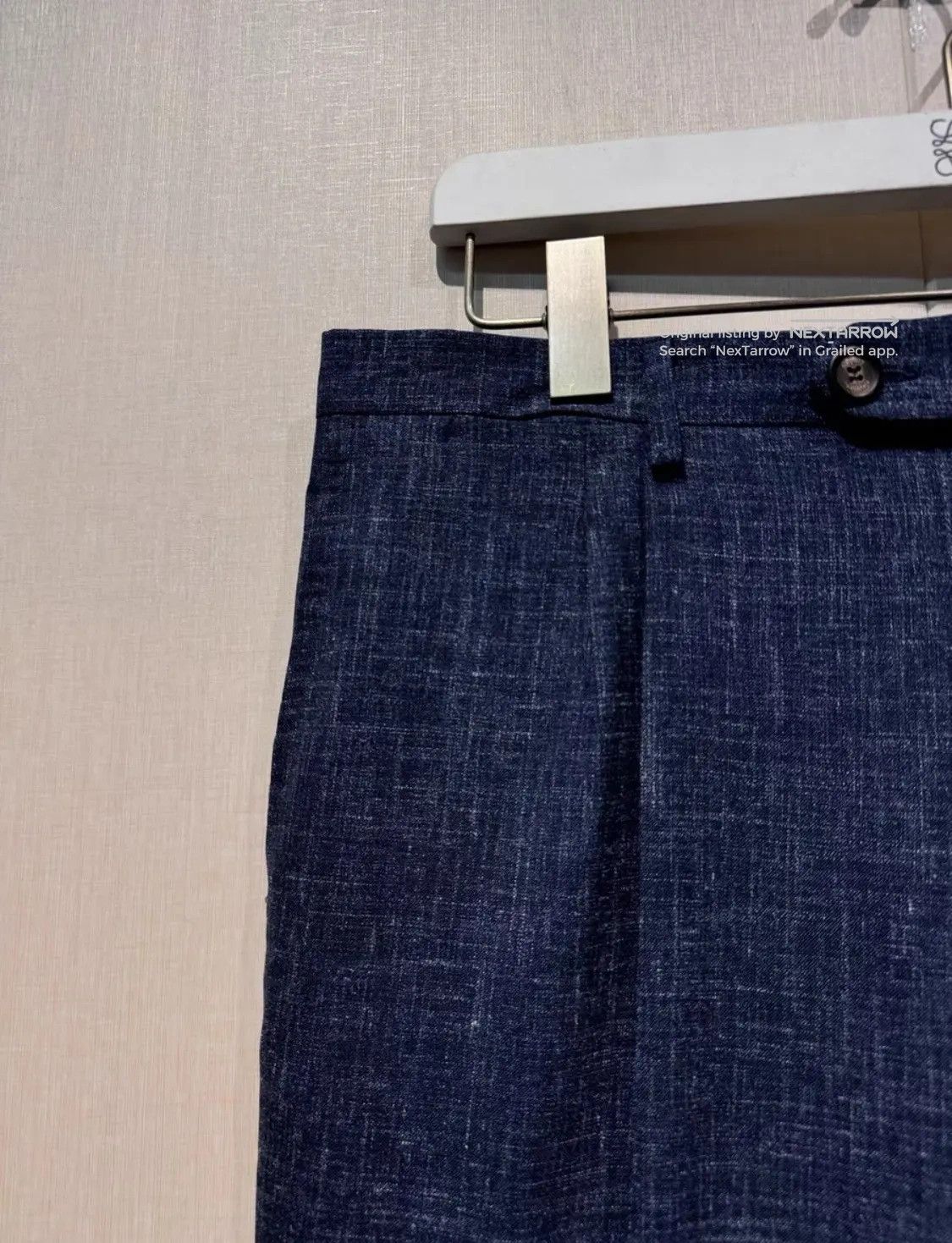 Eleventy Casual Trousers Crafted From Loro Piana Dddd72608 in Blue, Men's (Size 38) — image 2 of 6