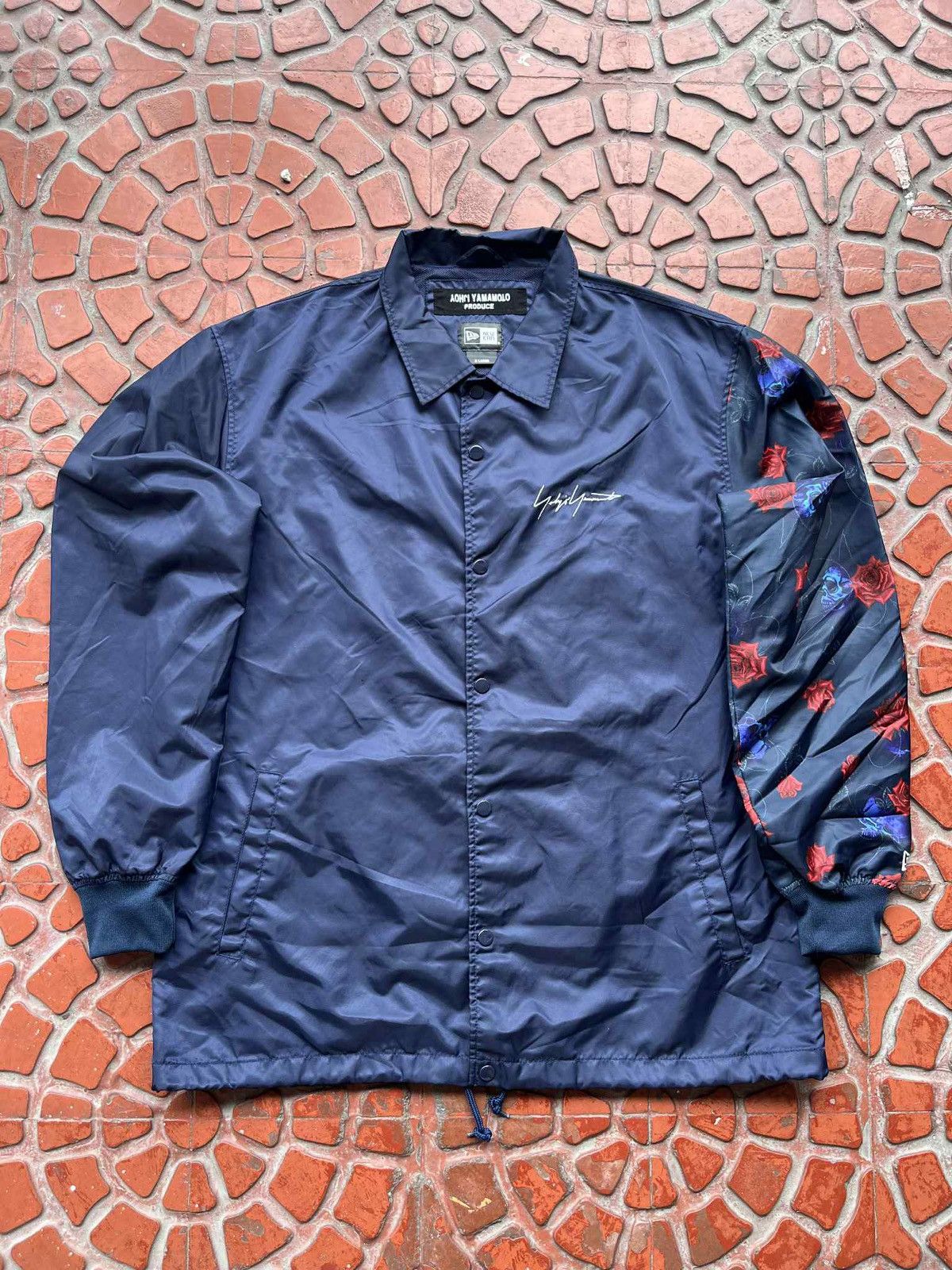 YOHJI YAMAMOTO x New Era Edition ジャケット New Era x Yohji Yamamoto Crow Print Coach Jacket Black