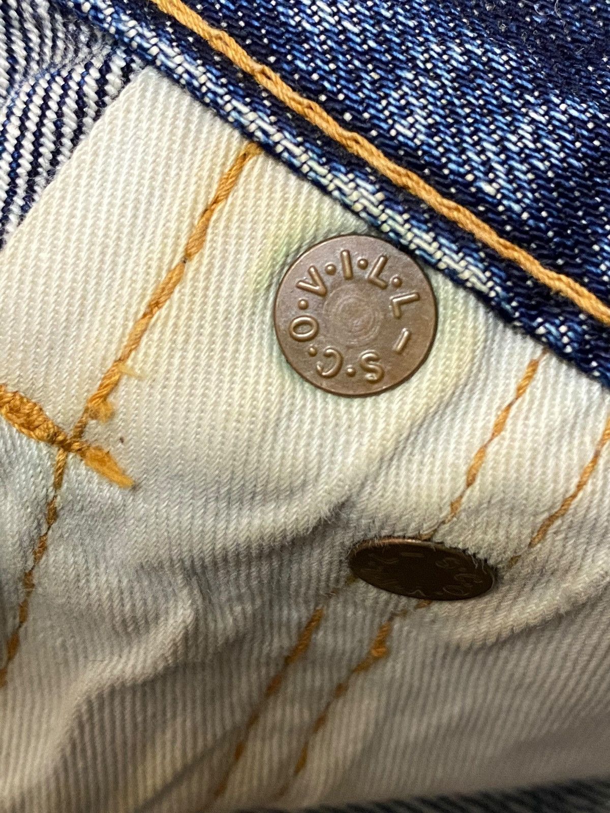 Japanese Brand Vintage Nylon Blue Wash Distressed Loose Jeans Size US 29 - 14 Thumbnail