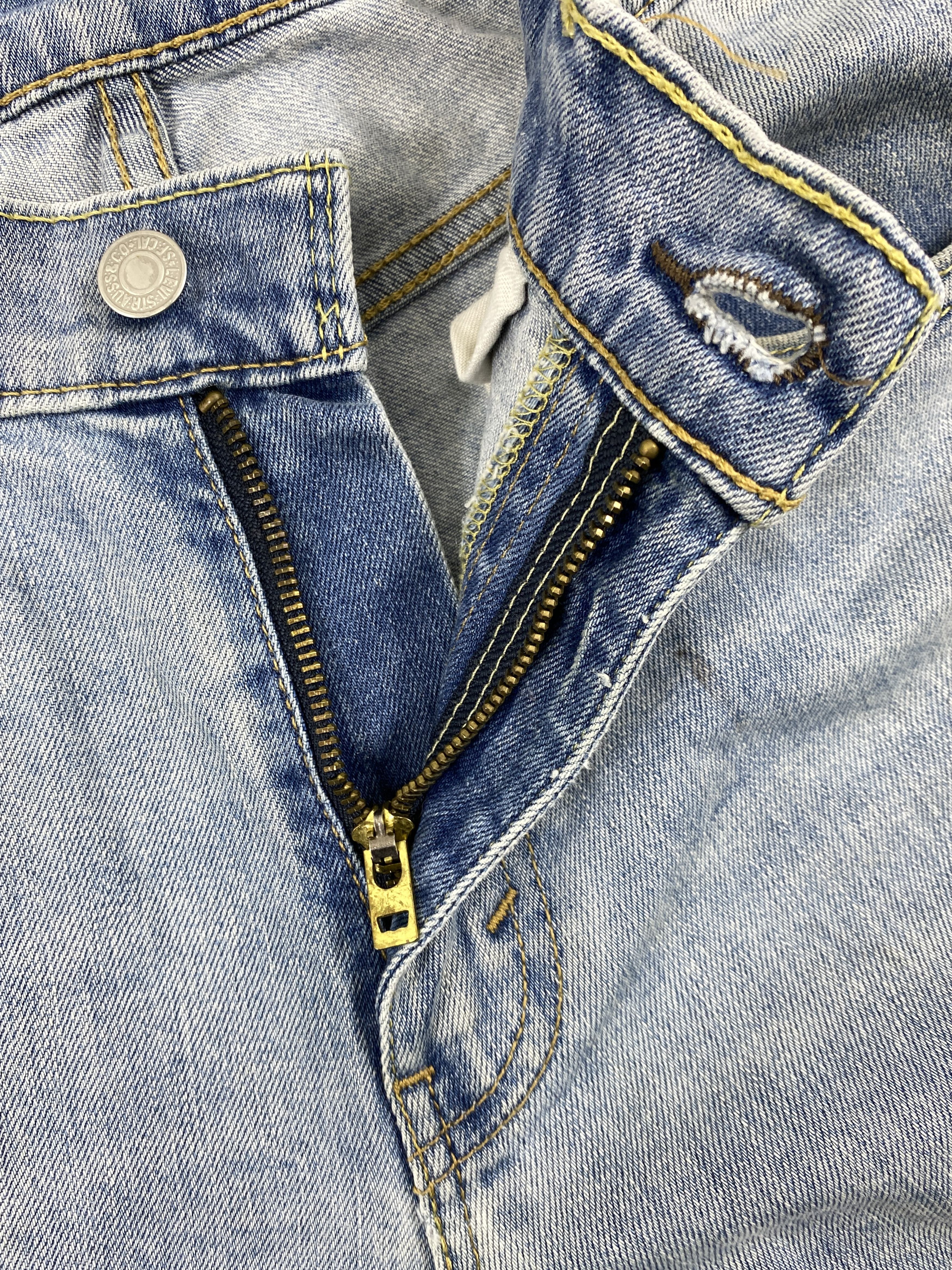 Levi's Light Blue Wash Levi's 511 Jeans 34x33.5 Denim -SJ121 Size US 34 / EU 50 - 6 Thumbnail