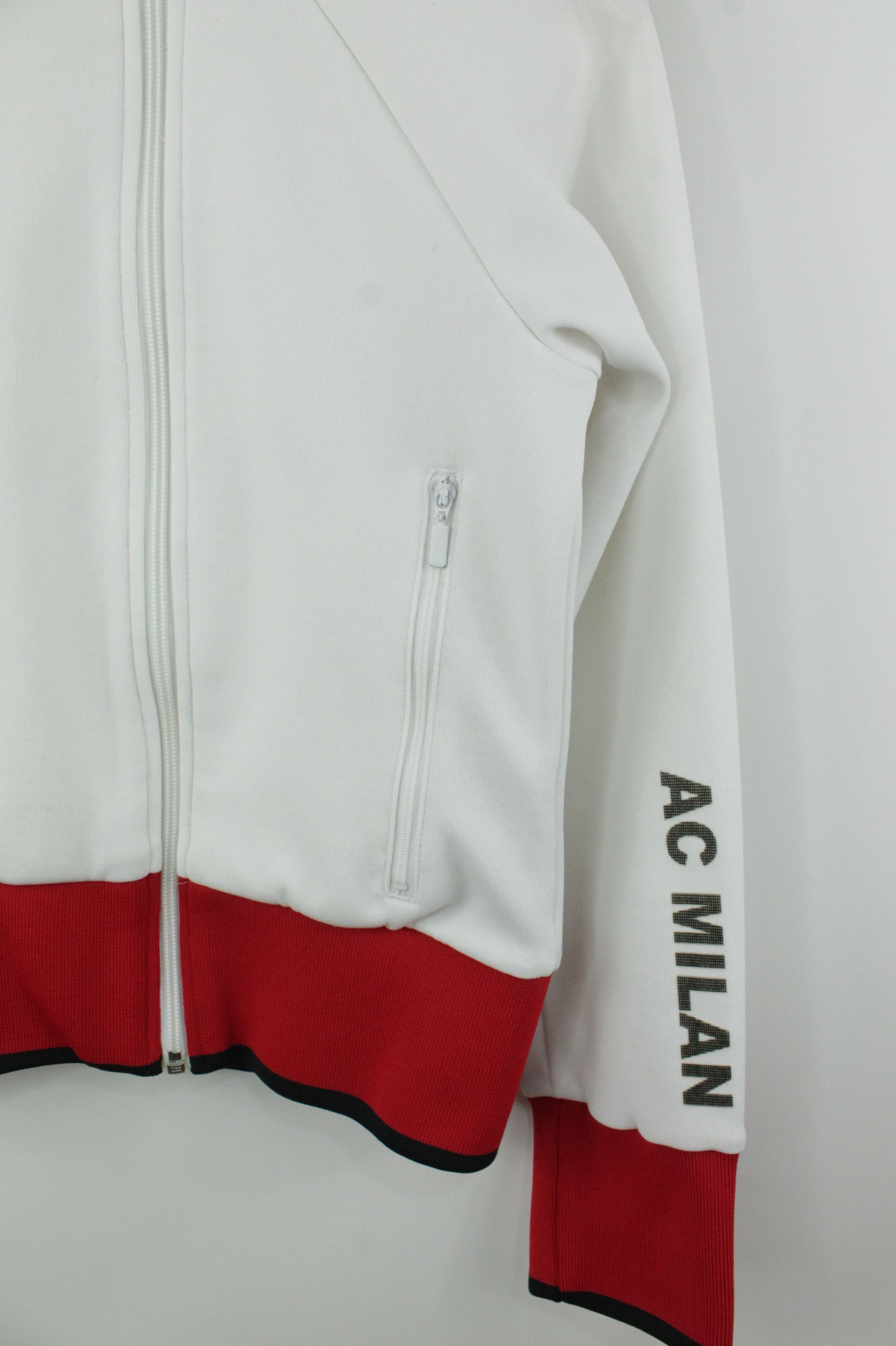Adidas y2k Adidas AC Milan Full Zip White/Red Track Top Women's Size M / US 6-8 / IT 42-44 - 3 Thumbnail