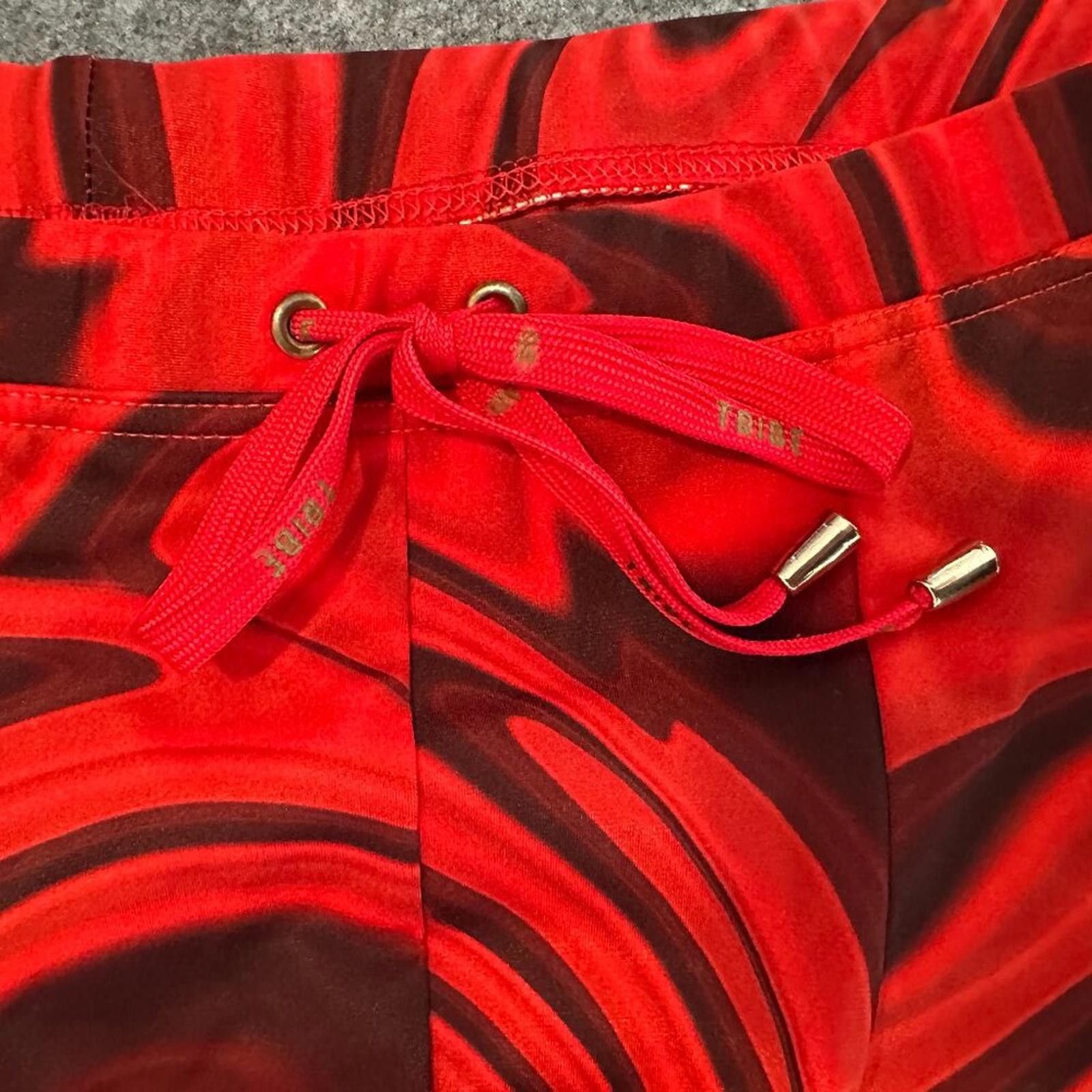 Tribal Streetwear Tribe Men’s Swim Shorts – Size 3XL – Red Swirl Print Size US 44 / EU 60 - 5 Thumbnail