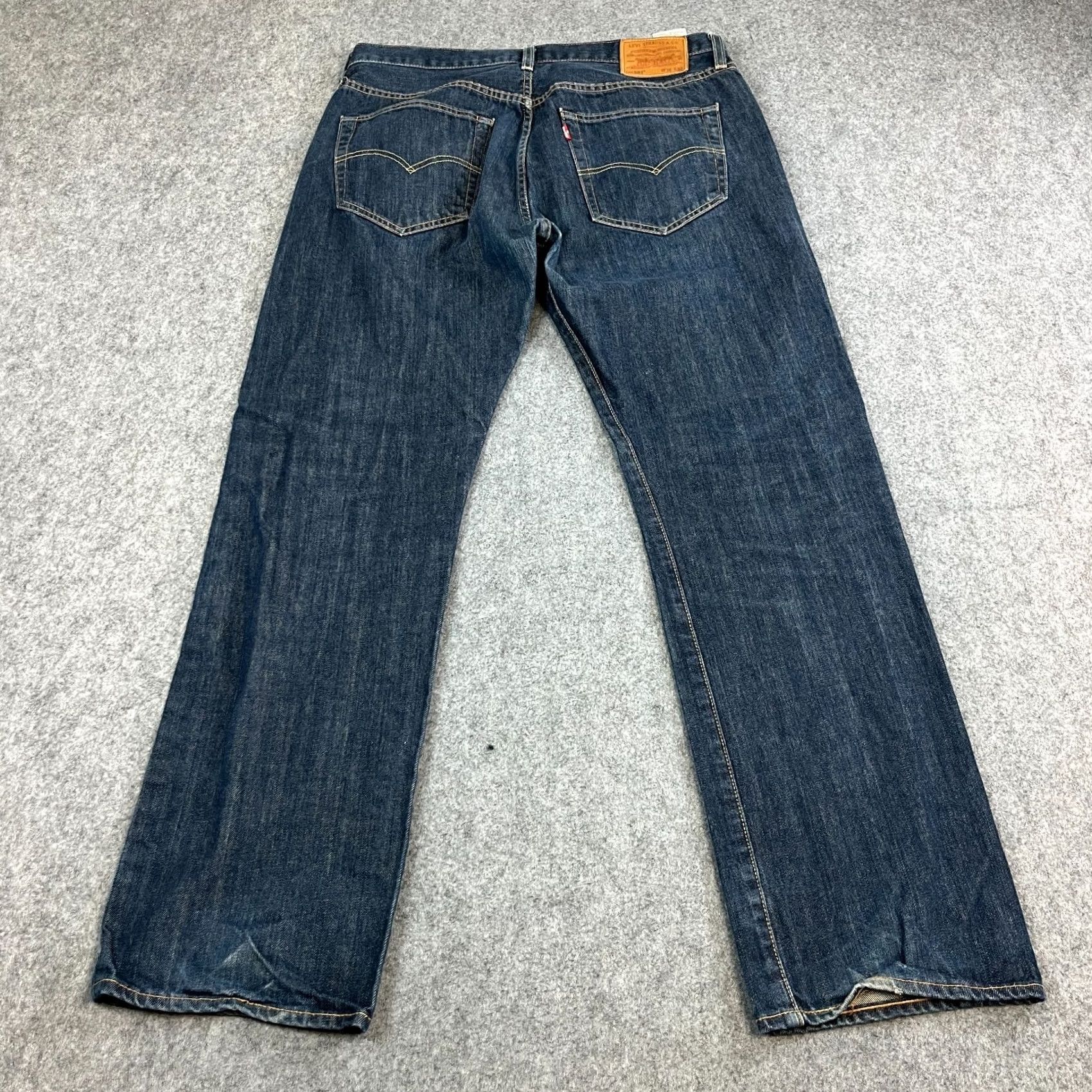 Levi's Levi's 501 Jeans Straight 34 32 Dark Blue Indigo Cotton Premium E Size US 34 / EU 50 - 2 Thumbnail