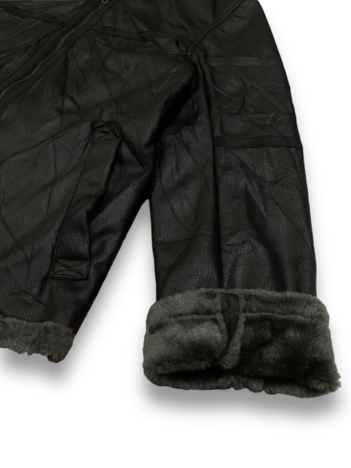 Japanese Brand Japanese Brand MFE Faux Leather Sherpa Lined B3 Jacket Size US M / EU 48-50 / 2 - 11 Thumbnail