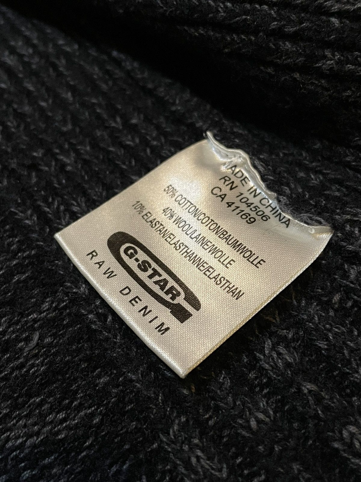 Hysteric Glamour G-Star RAW Wool Knit Sweater Big Back Logo Full Zip Size US M / EU 48-50 / 2 - 11 Thumbnail