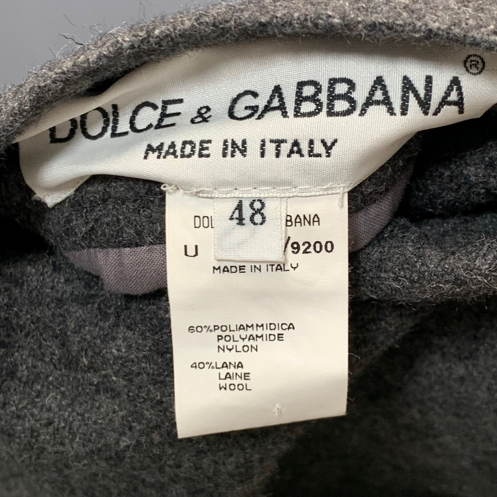 Dolce & Gabbana DOLCE & GABBANA Size 38 Grey Black Reversible Buttoned Coat Size US M / EU 48-50 / 2 - 7 Thumbnail
