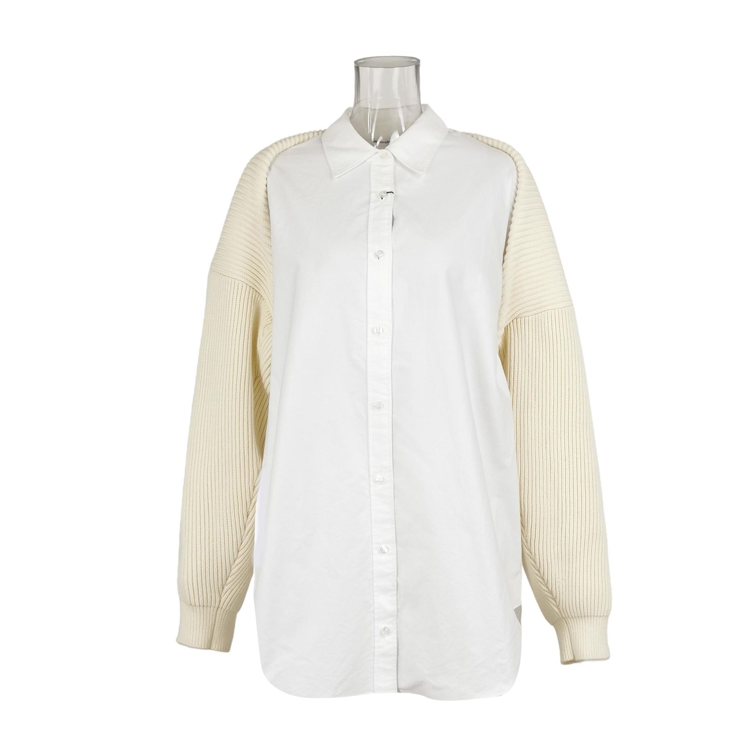 Alexander Wang Alexander Wang Combo Cotton Button Up Shirt Size L Size US L / EU 52-54 / 3 - 1 Thumbnail