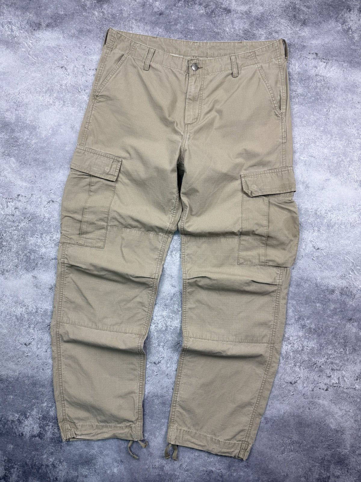 Carhartt Vintage Carhartt Cargo Pants Beige Work Regular Baggy Y2K Size US 34 / EU 50 - 13 Thumbnail