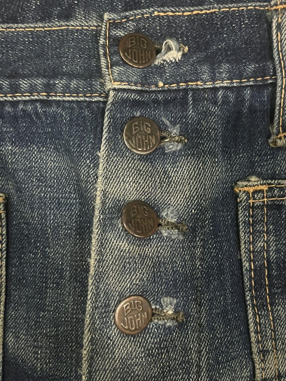 Hysteric Glamour Japanese Brand John Bull Bell Bottom Button Fly Flare Jeans Size US 30 / EU 46 - 6 Thumbnail