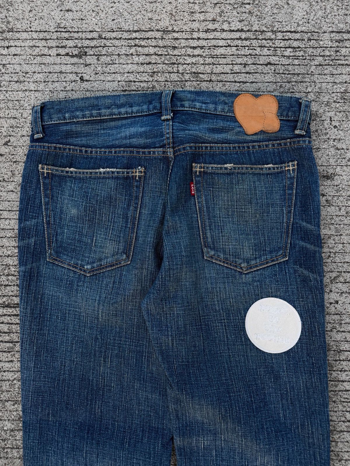 Number (N)ine Number (N)ine AW04 Patch Grunge Denim Size US 32 / EU 48 - 12 Thumbnail