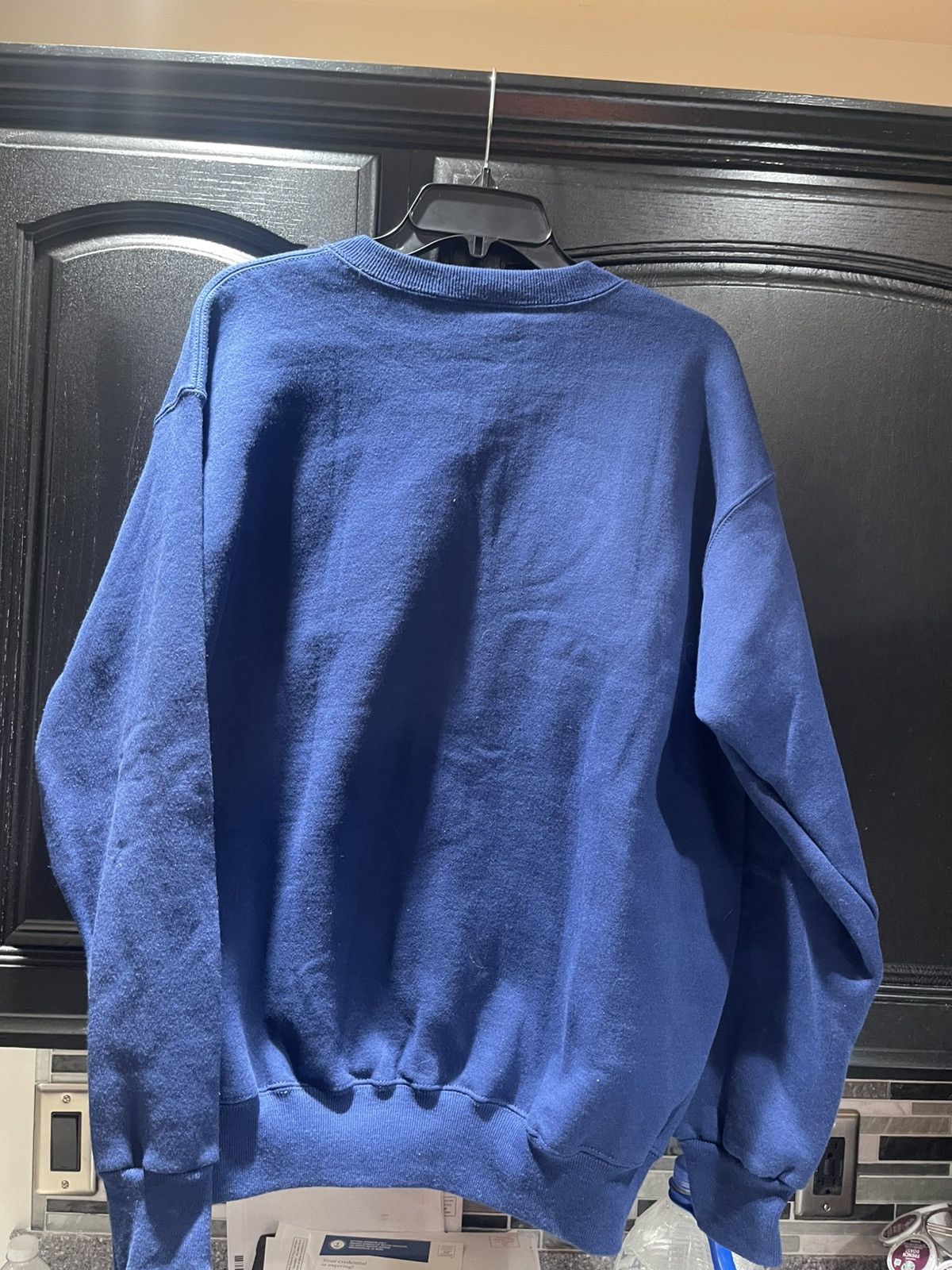 Lee Vintage 90s Lee Pullover Short Sleeve Sweater Blue Size US L / EU 52-54 / 3 - 4 Thumbnail