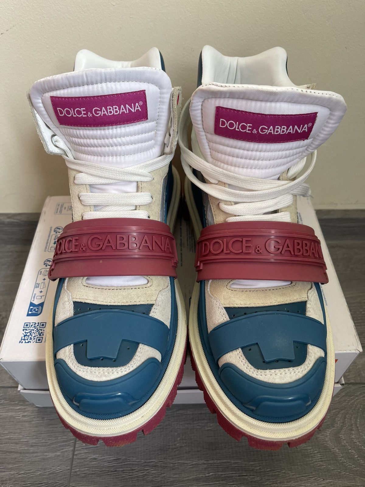 Dolce & Gabbana Dolce & Gabbana high-tops trainers boots Size US 5.5 / EU 38 - 1 Thumbnail