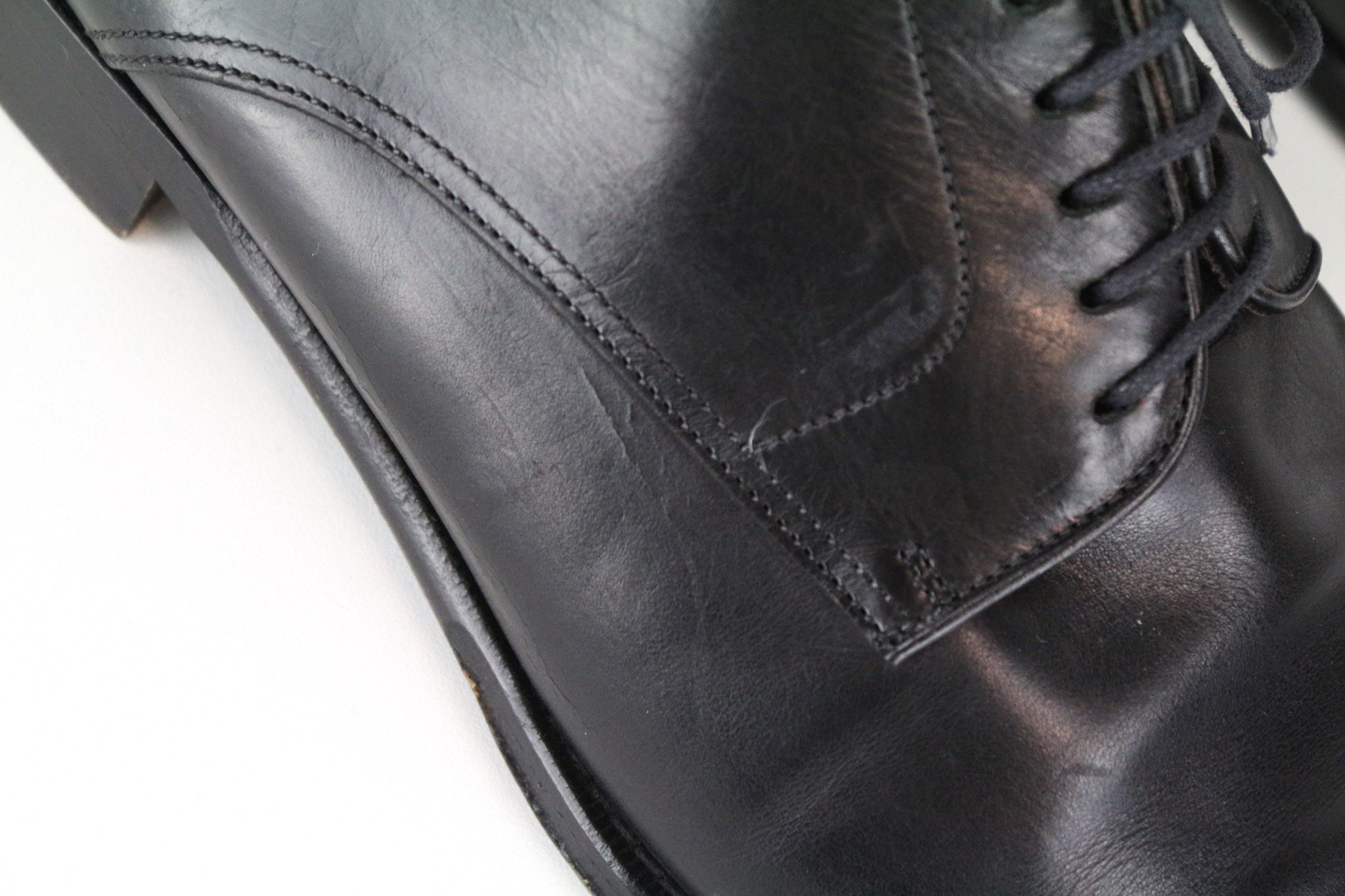 Suitsupply EU42.5 Black Leather Laced Low-Top 72741 Size US 9.5 / EU 42-43 - 10 Thumbnail