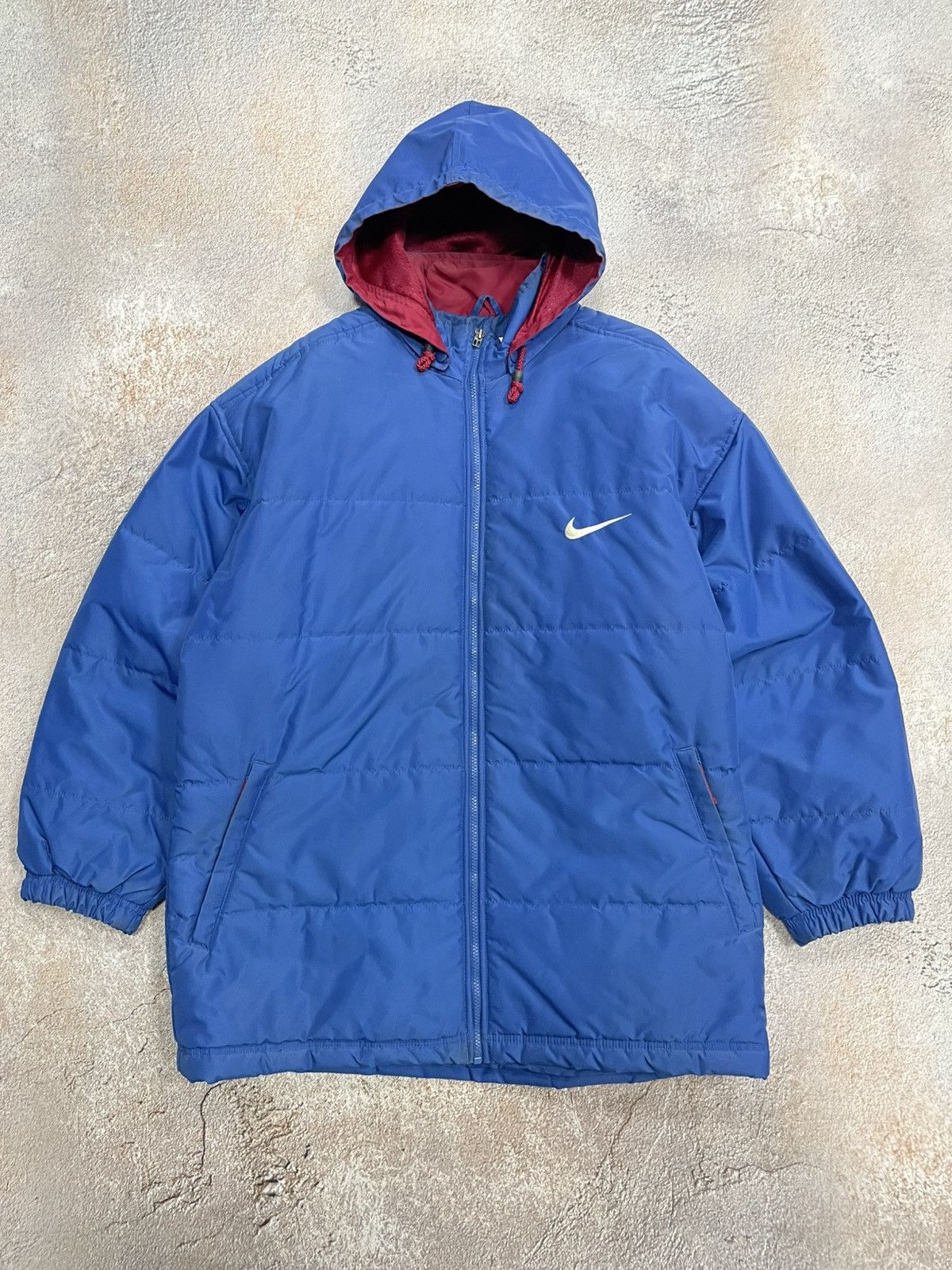Nike Vintage Nike Big Logo Boxy Insulated Jacket Size US XL / EU 56 / 4 - 4 Thumbnail
