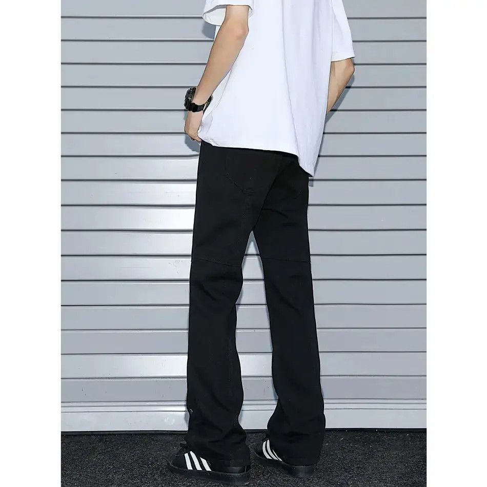 Japanese Brand Retro loose casual micro flared jeans Size US 30 / EU 46 - 3 Thumbnail