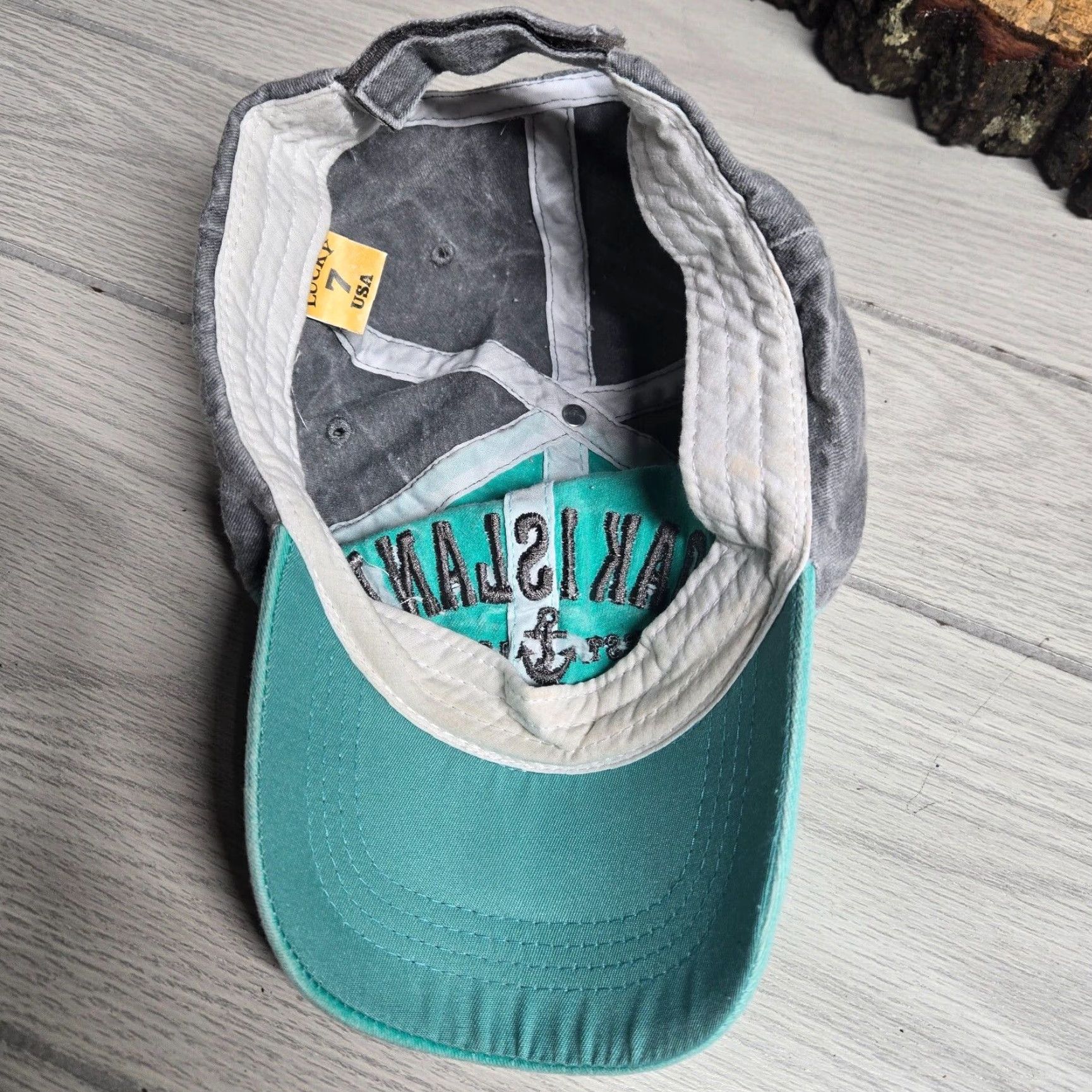 Vintage VINTAGE Wings Beach Hat Cap Unisex Adult Adjustable Cotton Teal Strapback Summer 2020s Size ONE SIZE - 6 Thumbnail