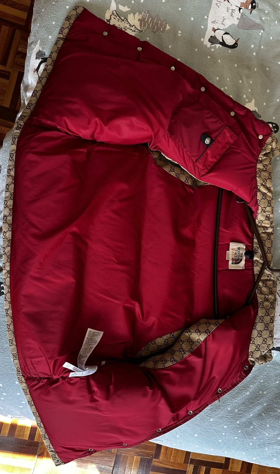 Gucci × The North Face Gucci x The North Face GG Monogram Down Vest Beige Size US M / EU 48-50 / 2 - 10 Thumbnail