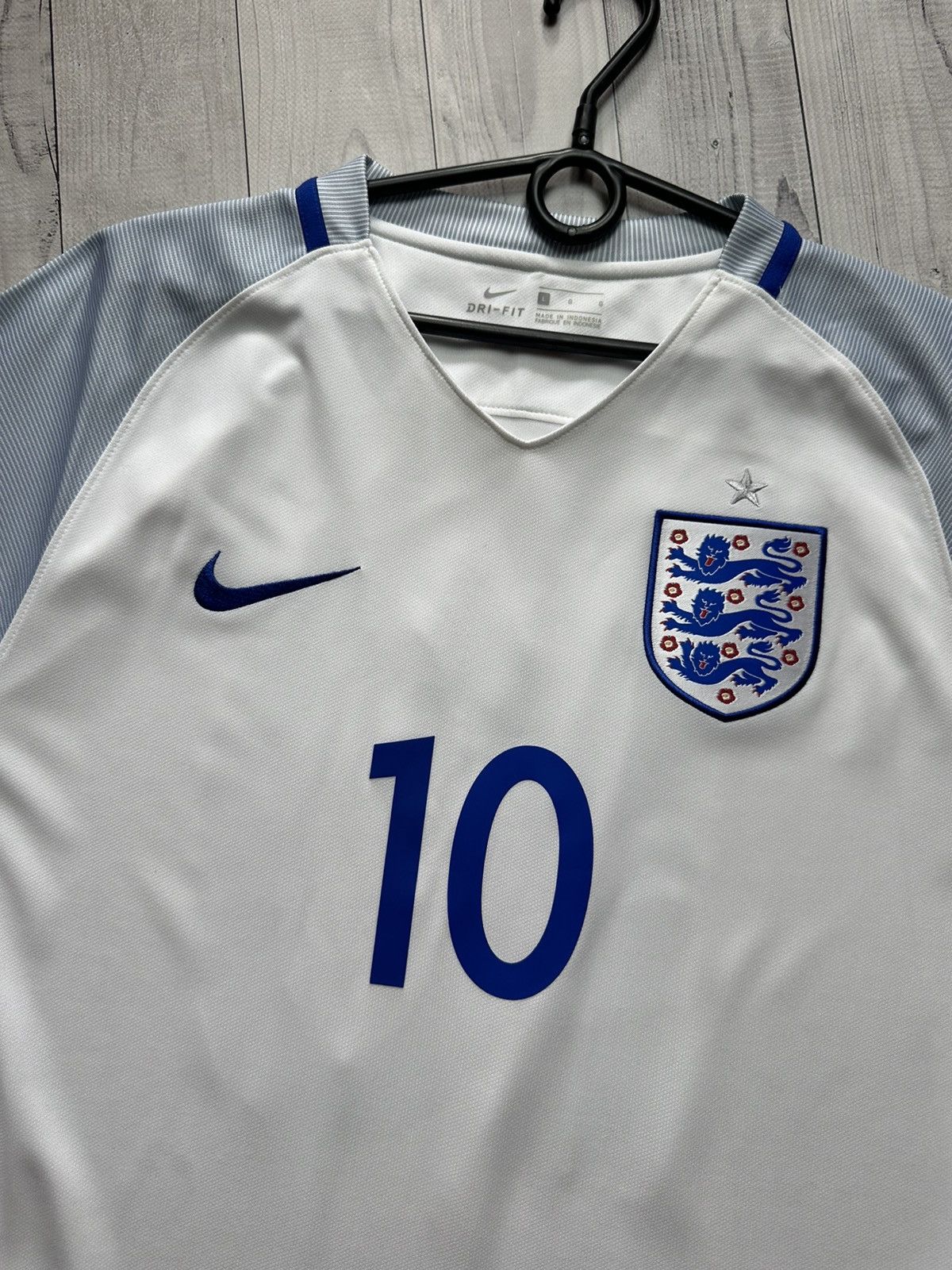 Nike × Vintage Vintage England soccer jersey size L 10 player U21 rare Size US L / EU 52-54 / 3 - 6 Thumbnail