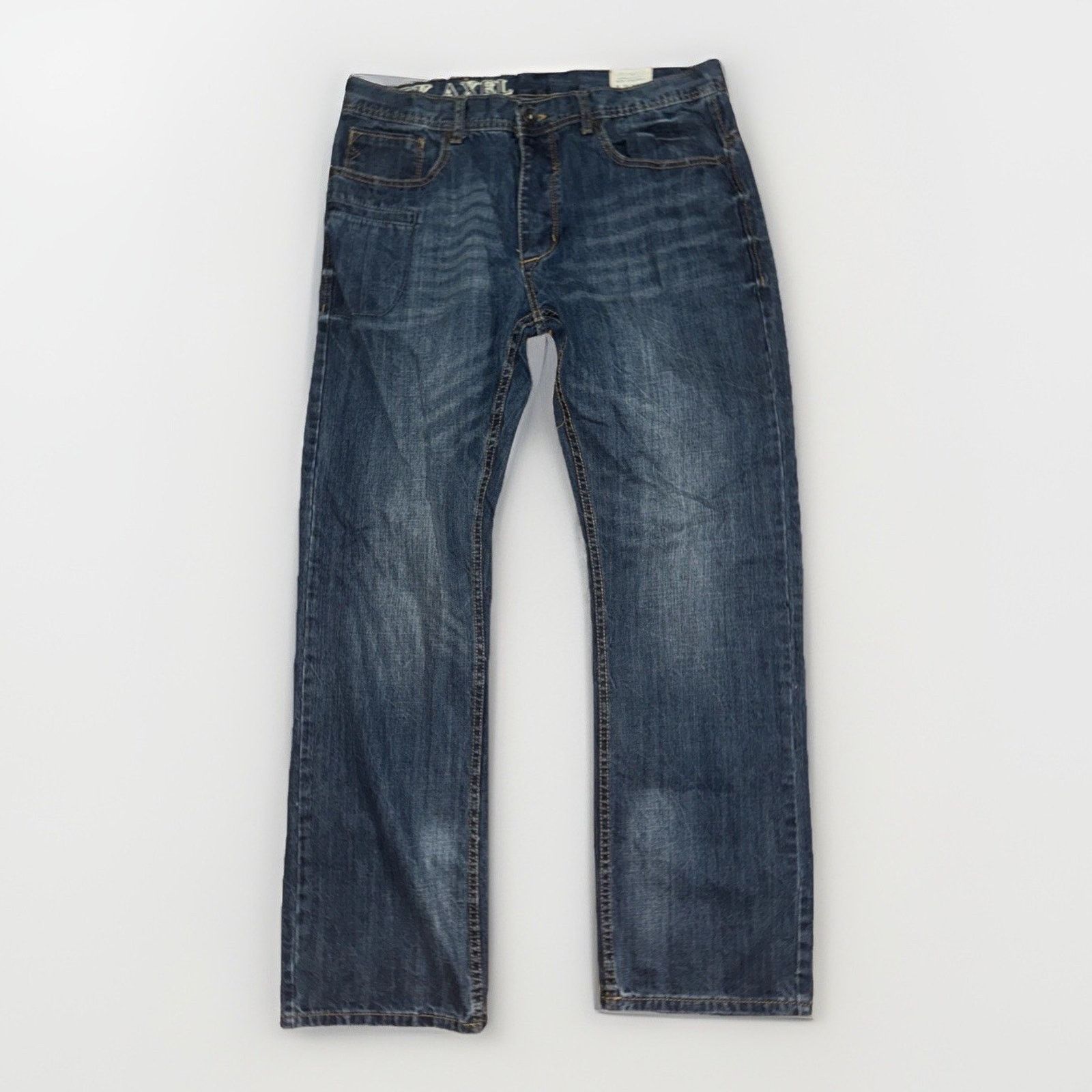 Vintage TK Axel Griswold Slim Straight Denim Jeans Blue 36x32 Size US 36 / EU 52 - 2 Thumbnail