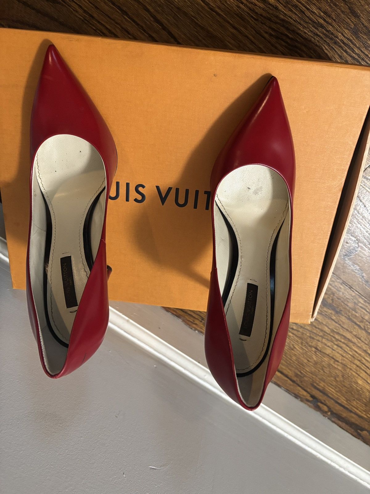 Louis Vuitton Louis Vuitton Eyeline Red Pump Size US 8 / IT 38 - 2 Thumbnail