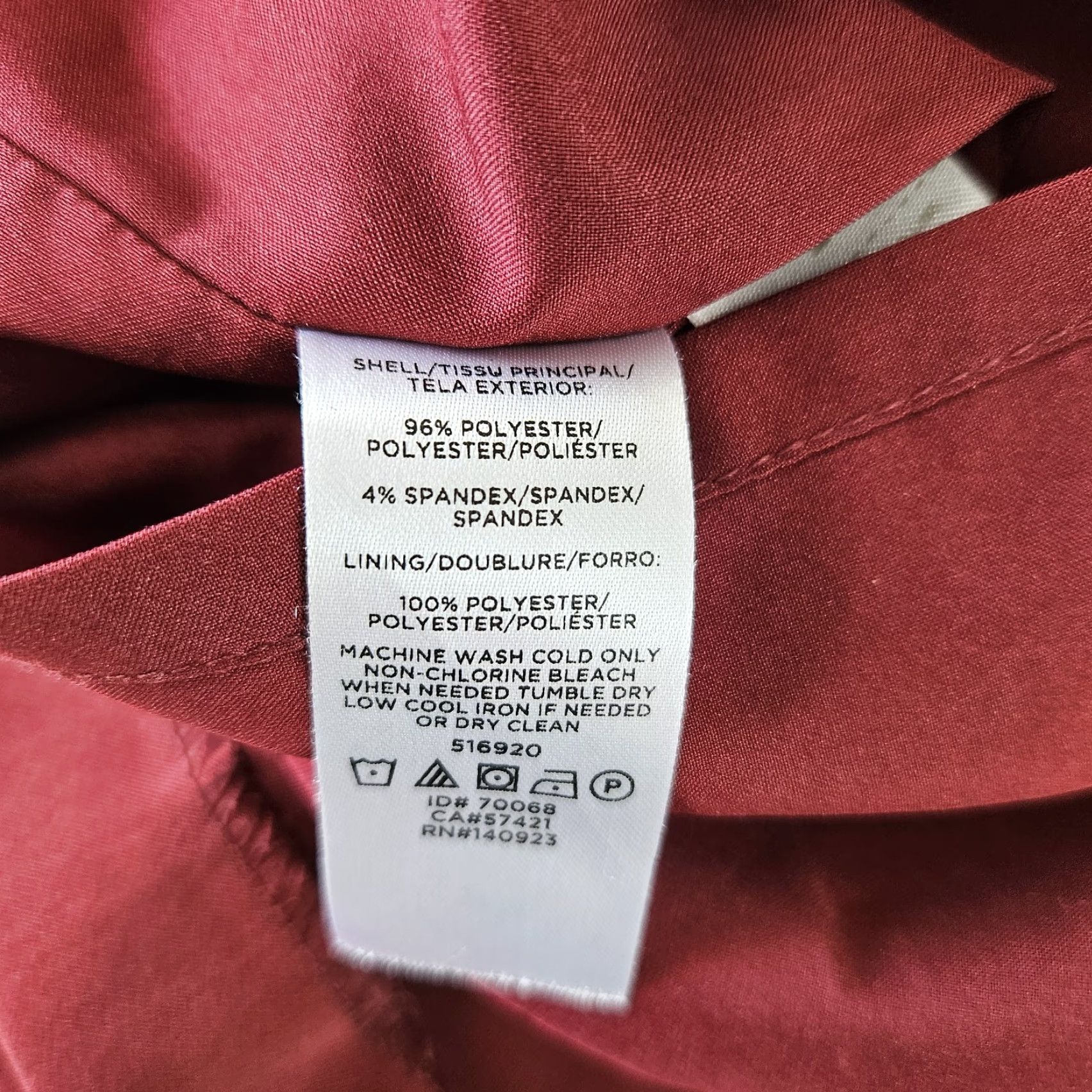 Loft LOFT Ann Taylor Womens Dress Solid Wine Red Tie Back Size 4 A-Line Short 35" 18" Zip Red Womens Size S / US 4 / IT 40 - 4 Thumbnail