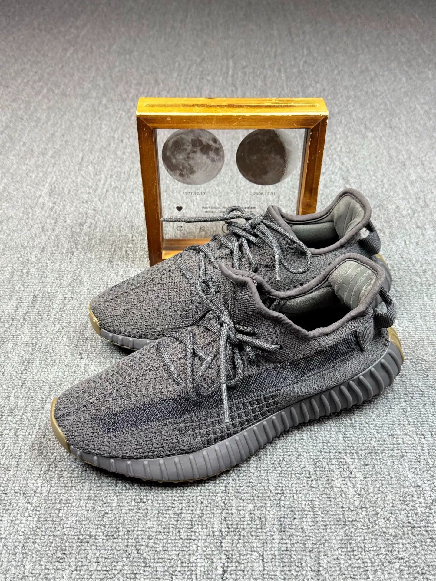 Adidas Adidas YEEZY350 Black Lowtop Sneakers 9 Men Size US 9 / EU 42 - 1 Thumbnail