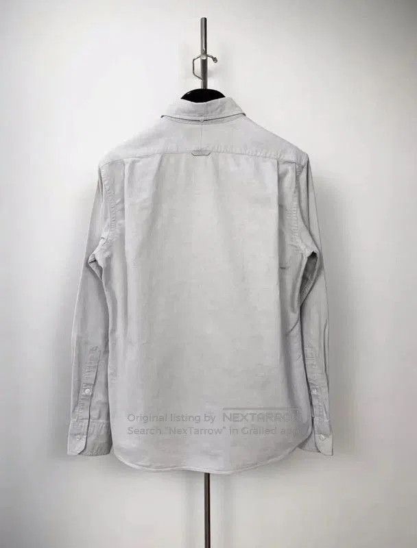 Thom Browne Thom Browne Gray Cotton Embroidered Long Sleeve Shirt . Size US XXL / EU 58 / 5 - 2 Thumbnail