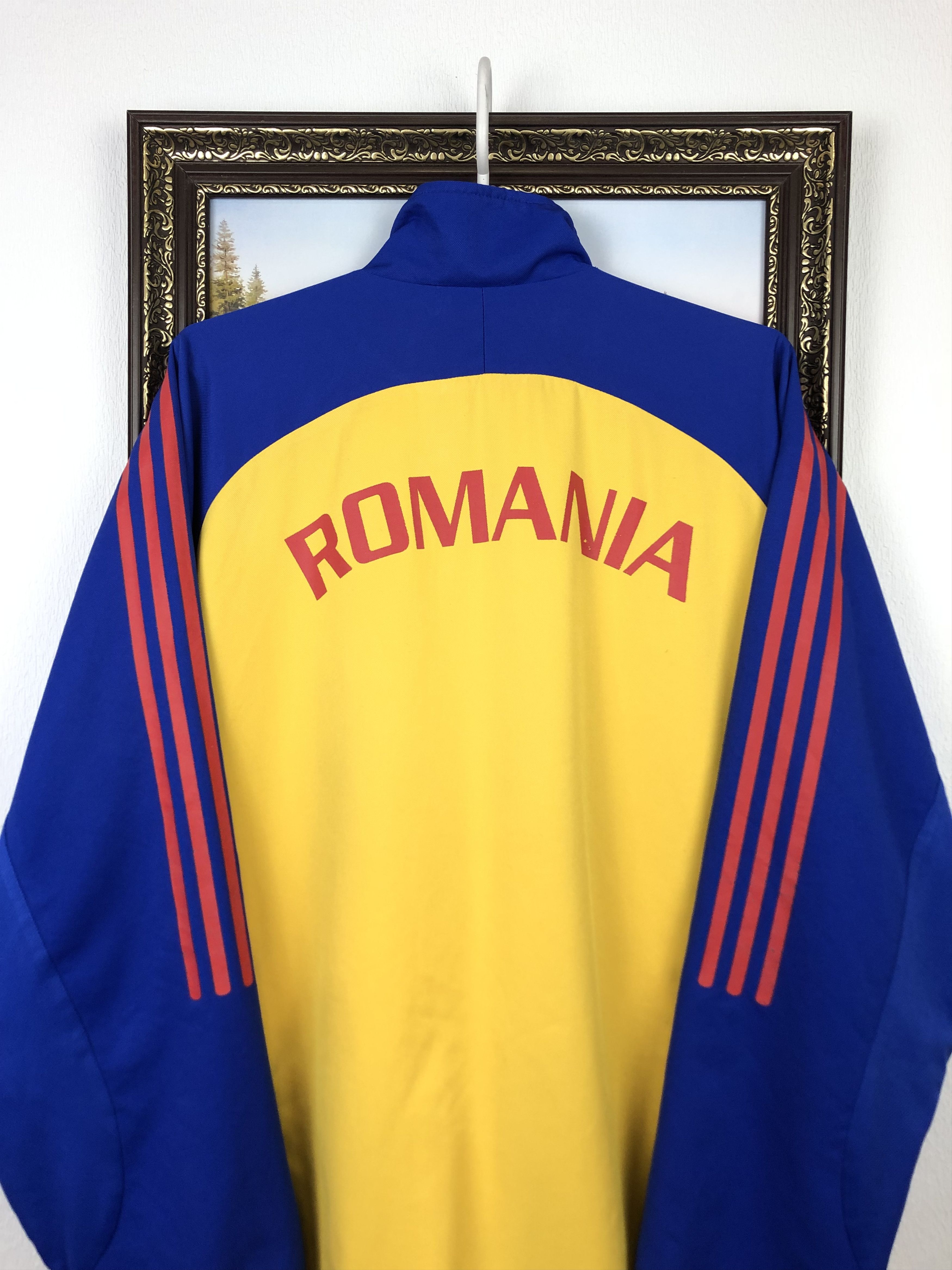 Adidas Vintage 90's Adidas Romania Football Jacket Soccer Track Top Size US XL / EU 56 / 4 - 12 Thumbnail