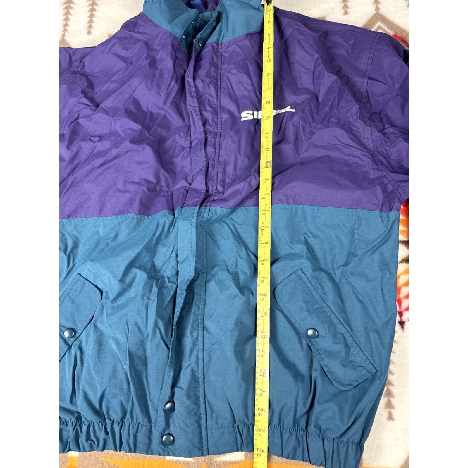 Vintage VINTAGE Gear For Sports Bomber Jacket Mens XL Nylon Green Purple Siebel Sustainability Size US XL / EU 56 / 4 - 4 Thumbnail