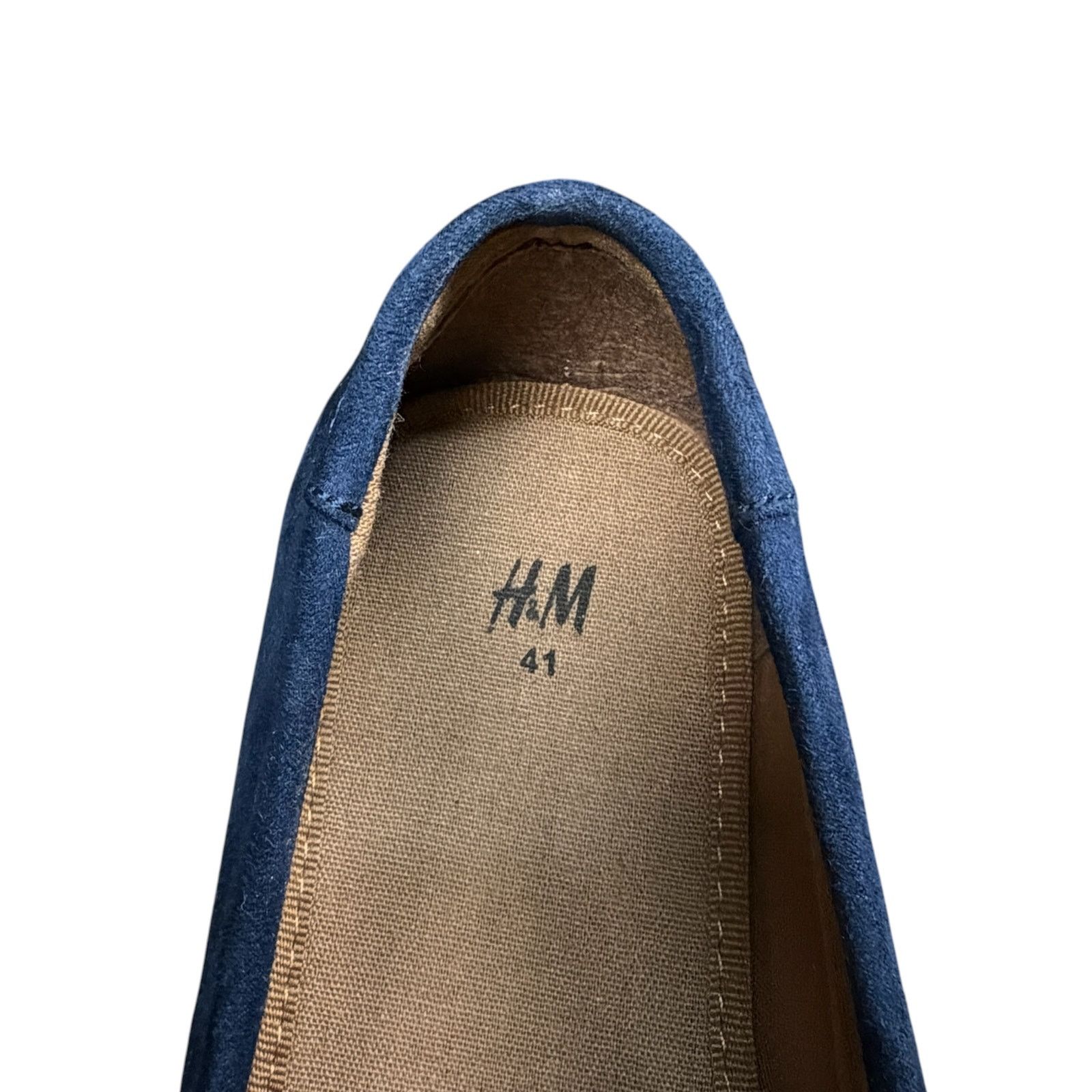 H&M H&M Faux Suede Slip-on Penny Loafer EU 41 8 8.5 Navy Blue Size US 8 / EU 41 - 6 Thumbnail