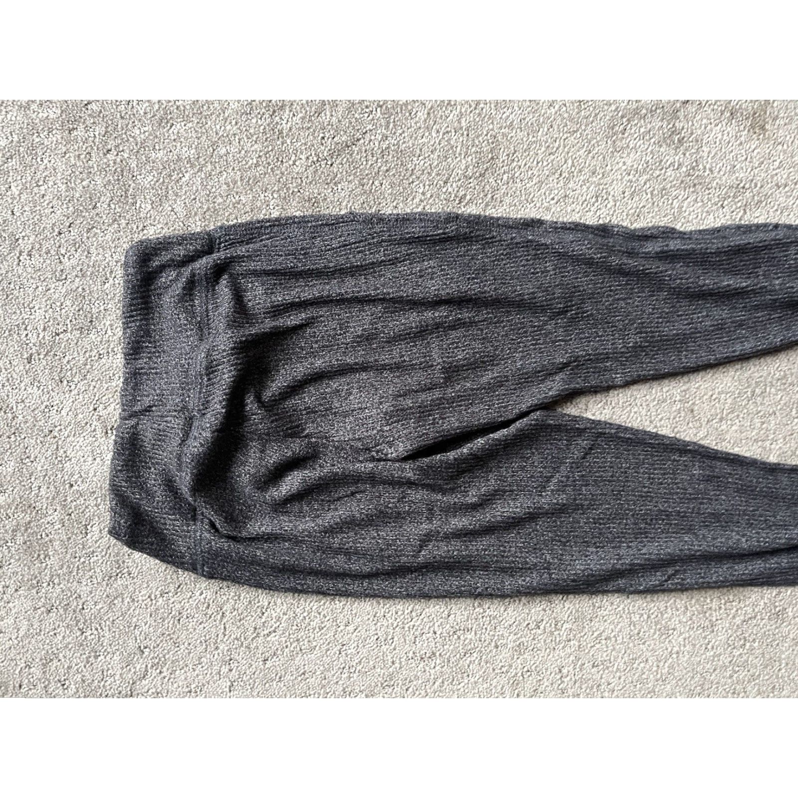 Vintage VINTAGE Aerie Pants Flared Knit Sweatpants Women XS Gray Solid 2010s Size 26" / US 2 / IT 38 - 4 Thumbnail