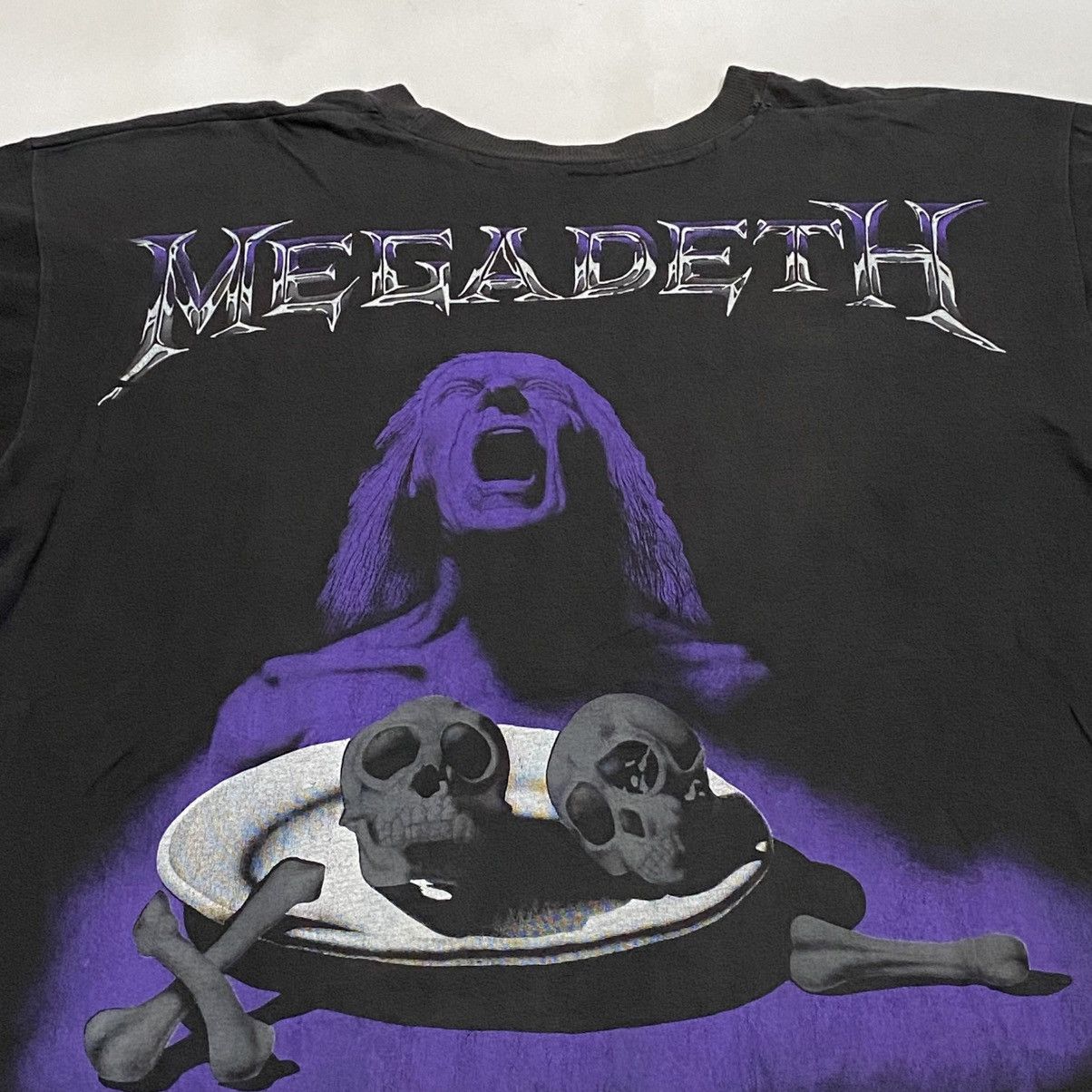 Band Tees Vintage Rare Megadeth Tshirt band Metallica slayer Size US L / EU 52-54 / 3 - 4 Thumbnail