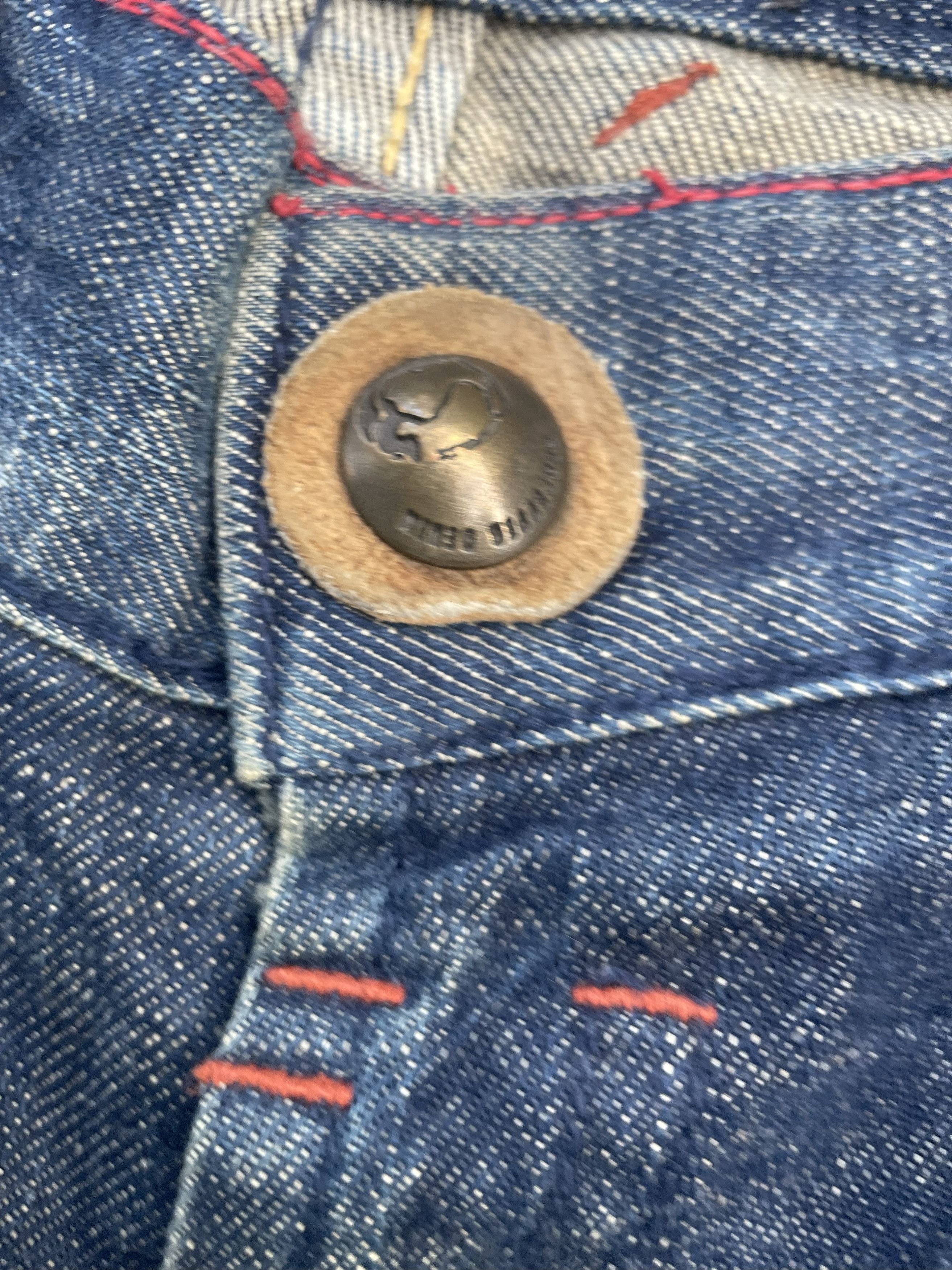 Japanese Brand Red Pepper Crazy Emboiderey Denim Size 31" - 10 Thumbnail