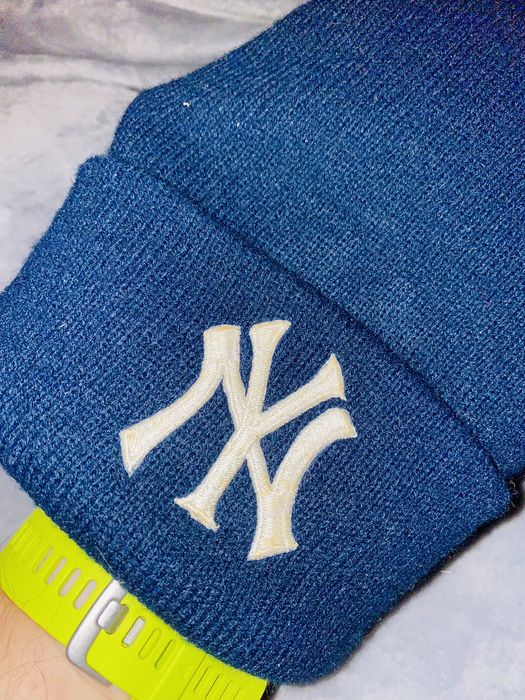 Vintage Vintage 90s New York Yankees Beanie Logo hat 🎩 | Grailed