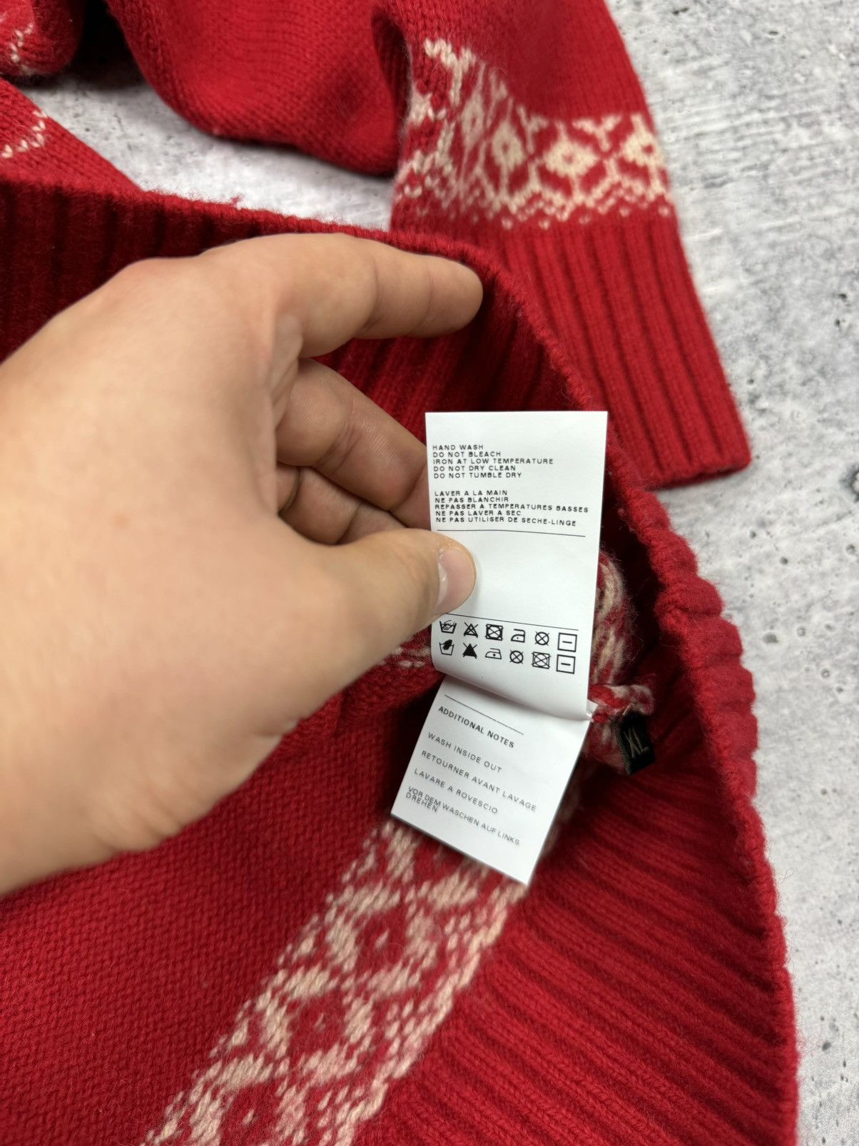 Napapijri × Vintage Vintage Napapijri 90’s Y2K Style Big Logo Rare Wool Sweater Size US L / EU 52-54 / 3 - 15 Thumbnail
