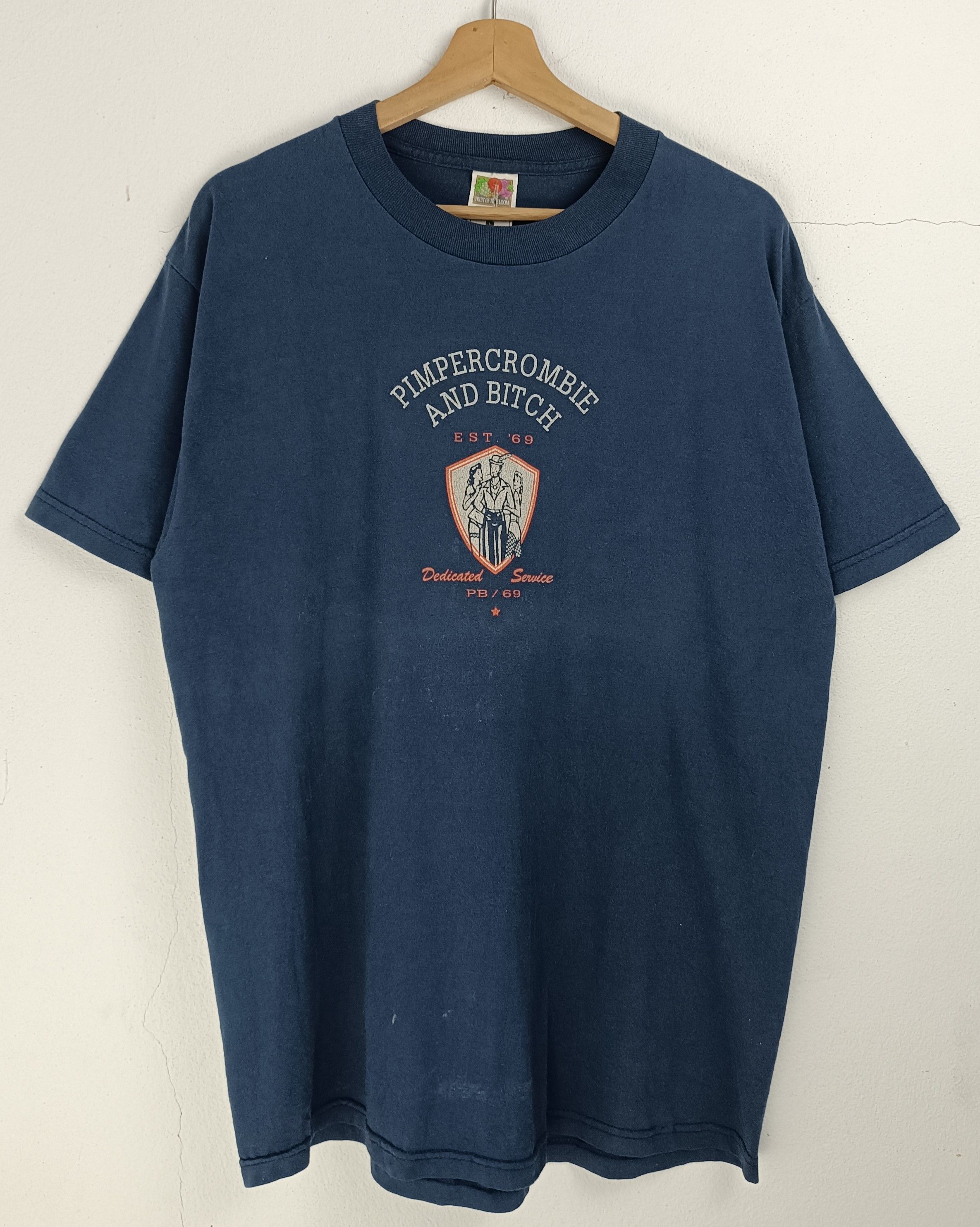 Abercrombie & Fitch VINTAGE 90'S PIMPERCROMBIE AND BITCH PARODY HUMOR FUNNY TEE Size US L / EU 52-54 / 3 - 3 Thumbnail